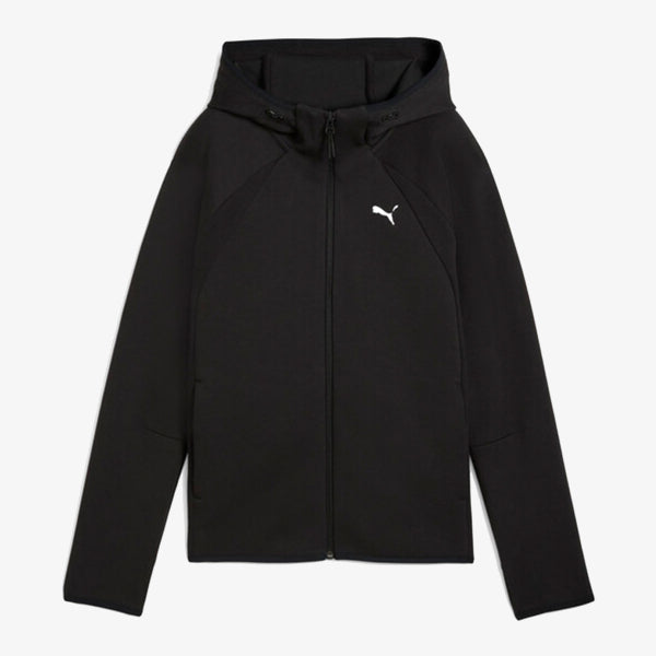 DUKS EVOSTRIPE FULL-ZIP HOODIE WOMEN Black