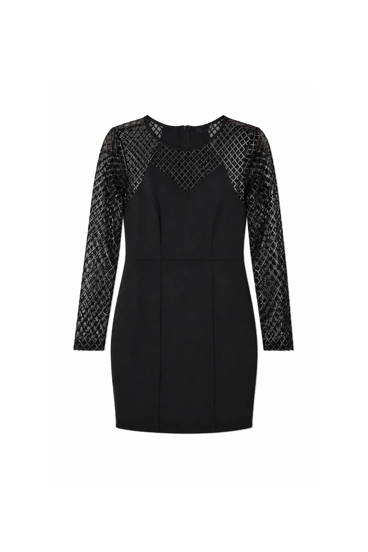 Fustan illusion neckline