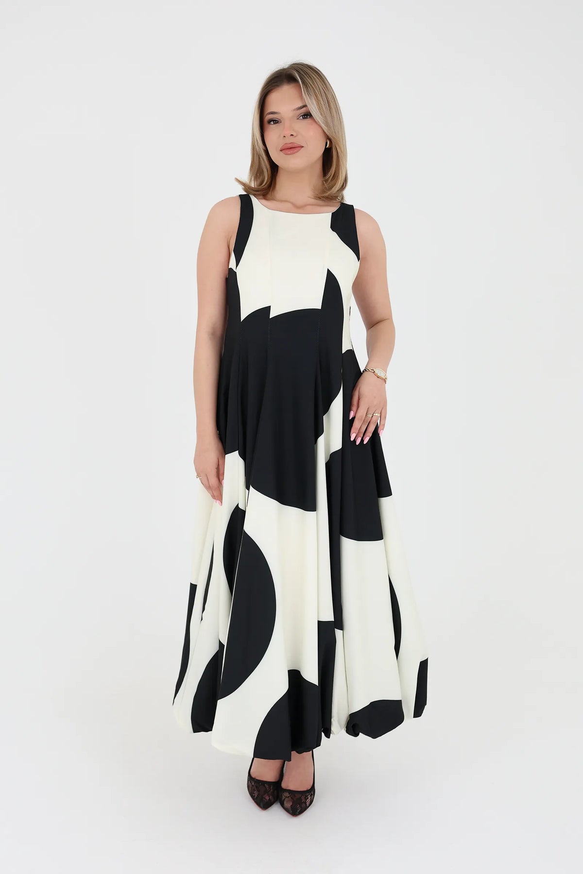 Fustan colorblock