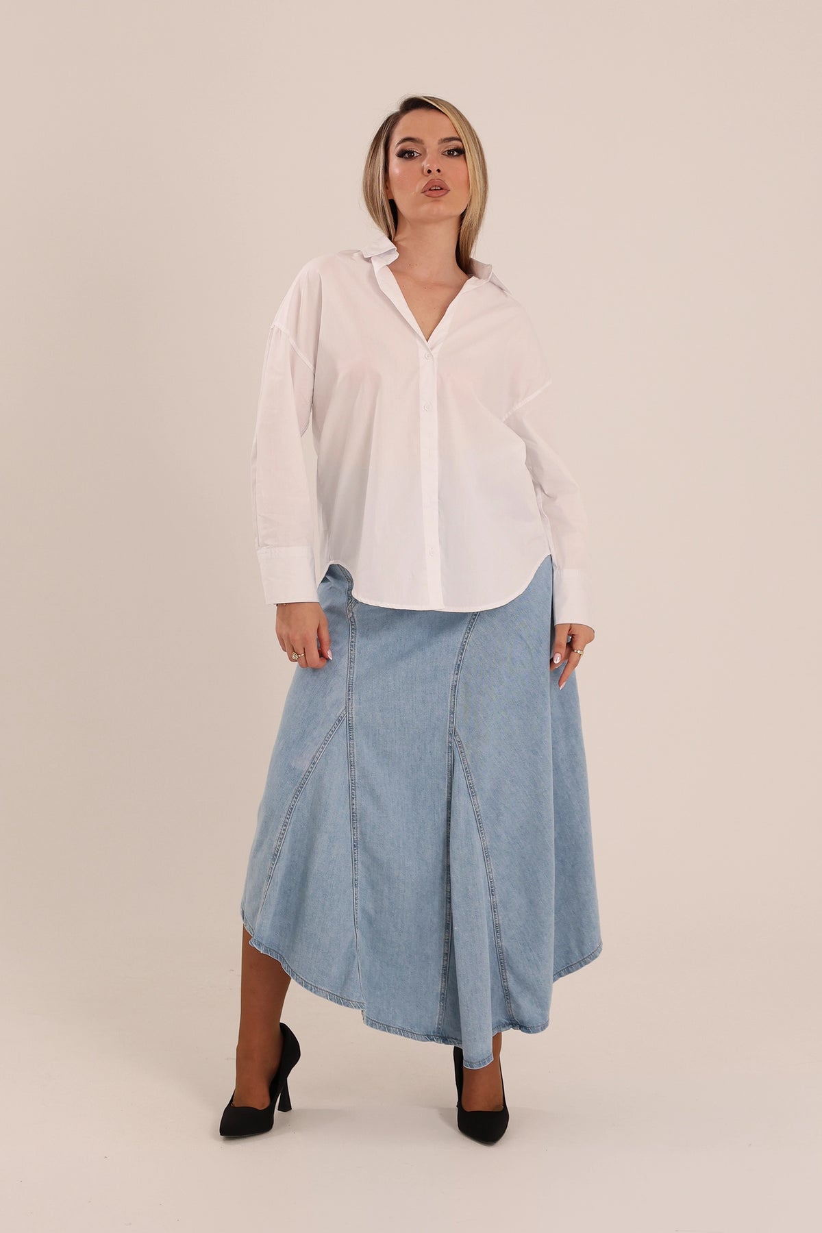 Fund asymmetric denim