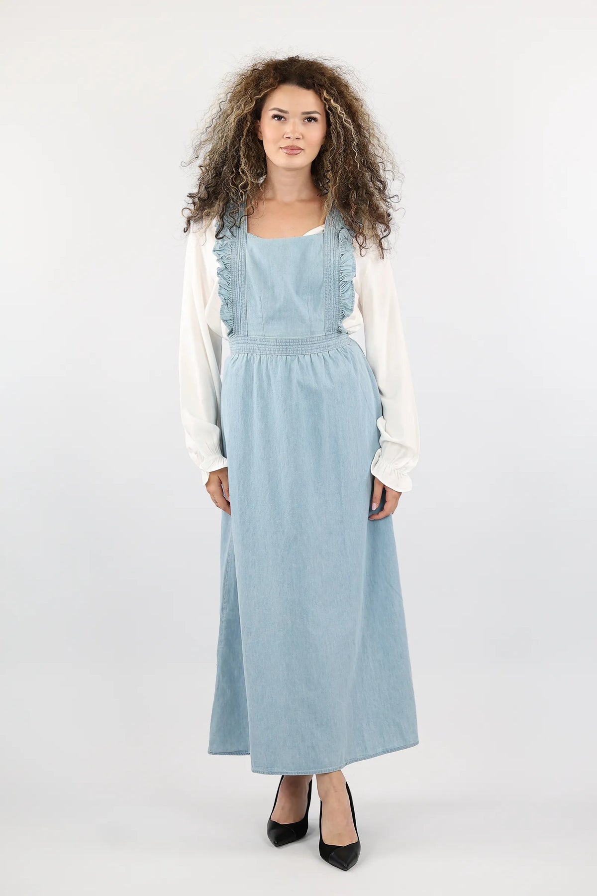 Fustan maxi jeans