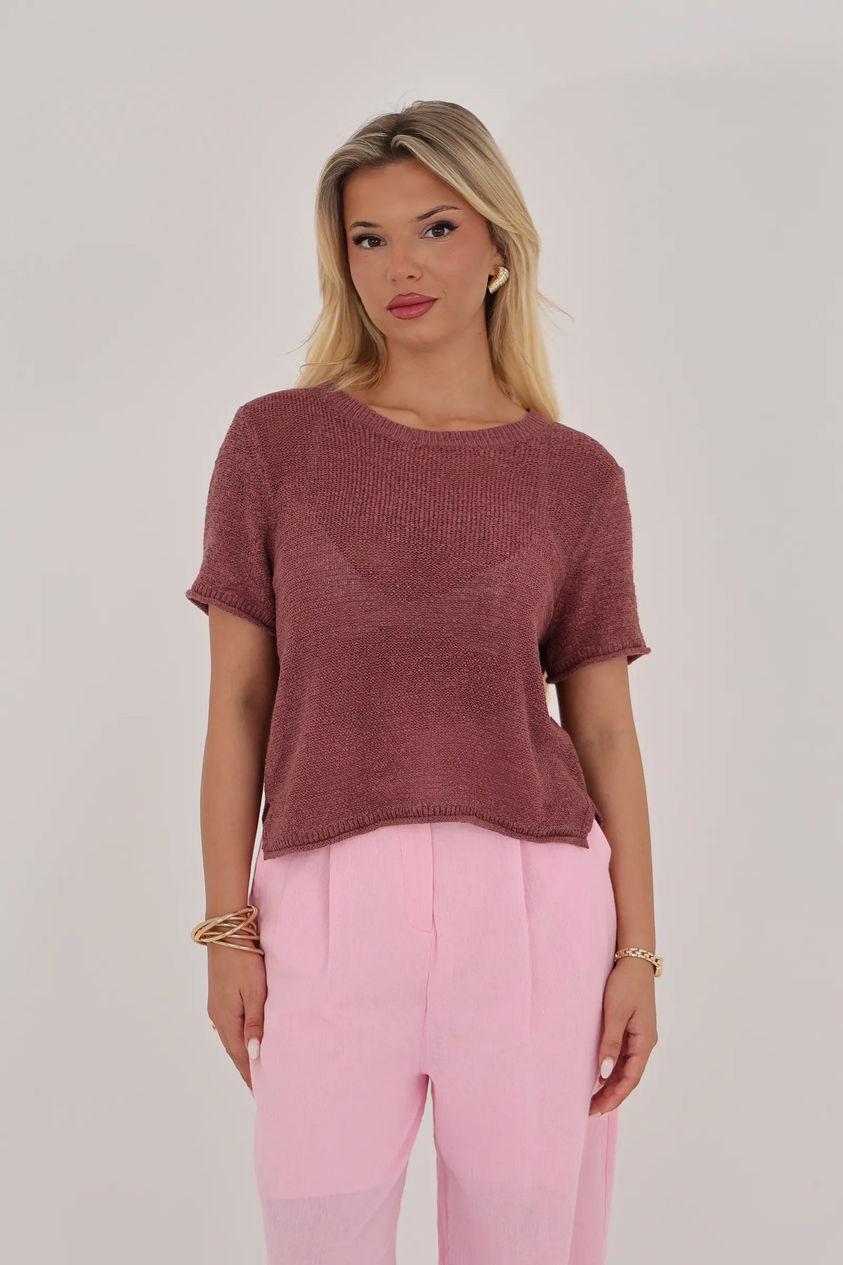 Maice open knit