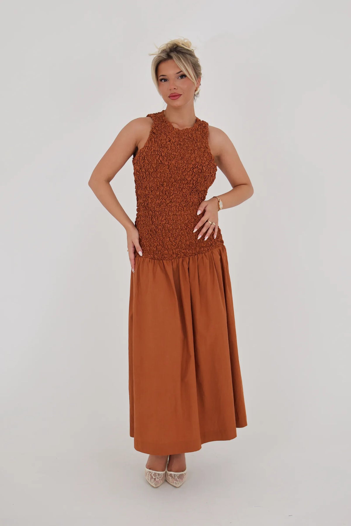 Fustan orange sunset