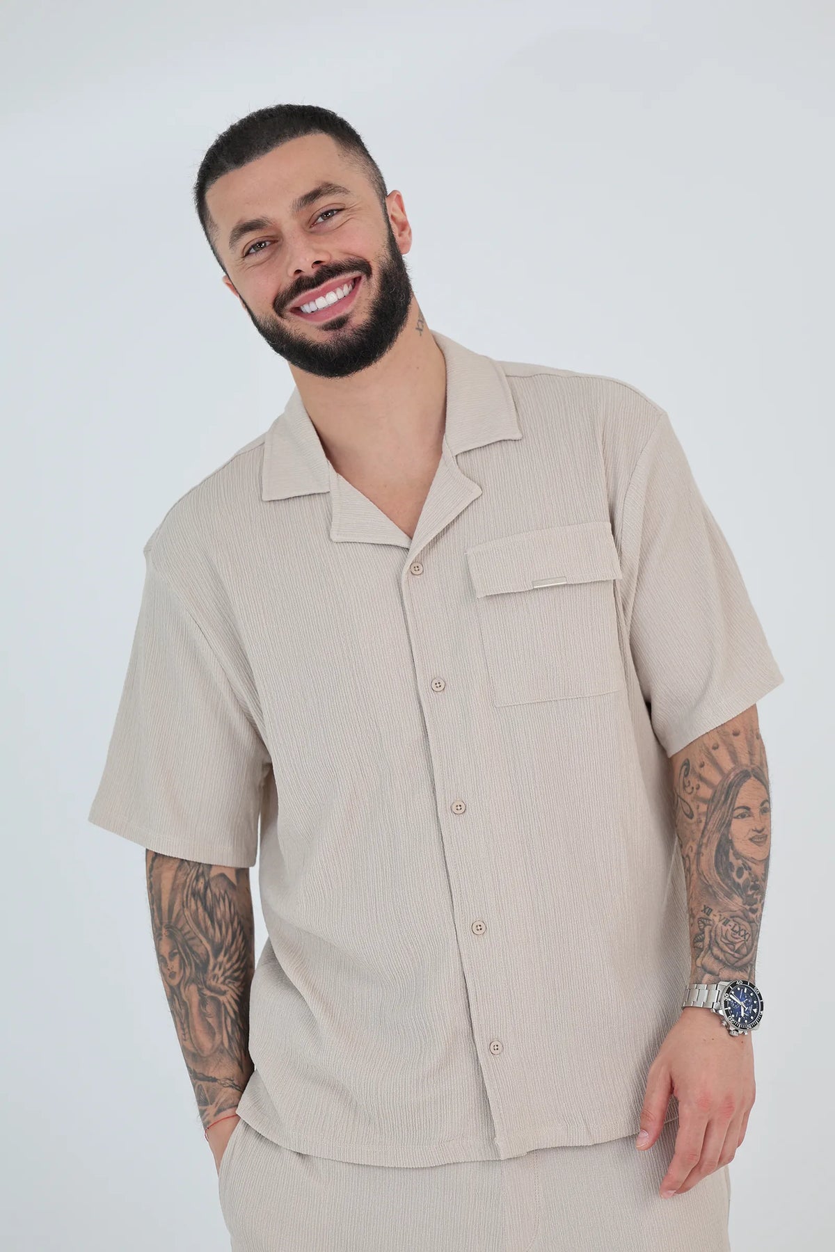 Kemishe casual sand crepe