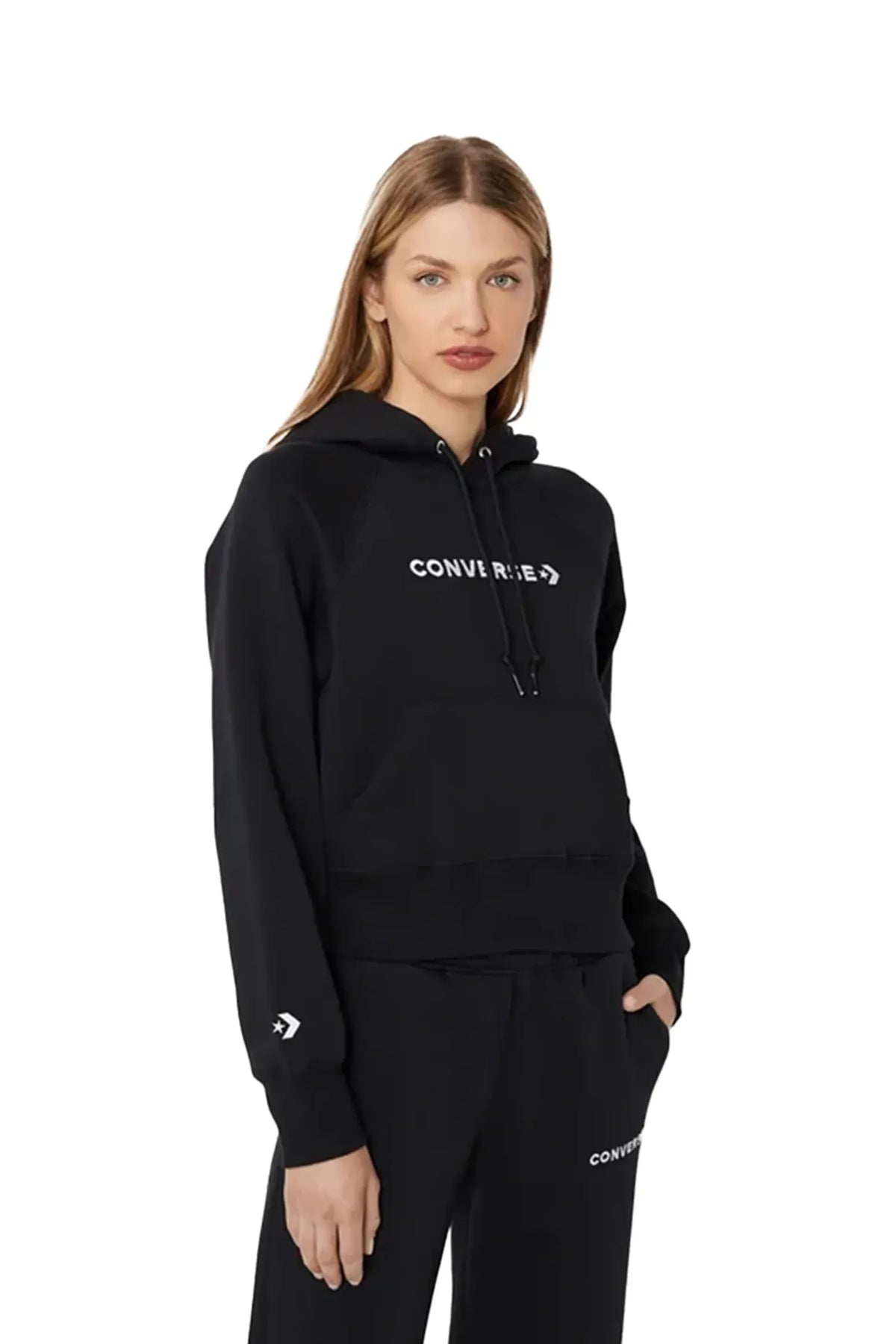 DUKS Converse Sweatshirt 10023717-A01 Black Relaxed Fit
