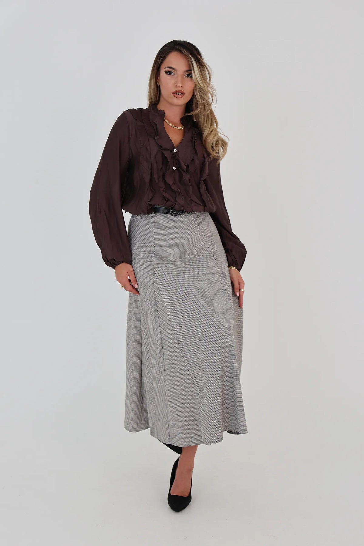 Kemishe dramatic ruffles