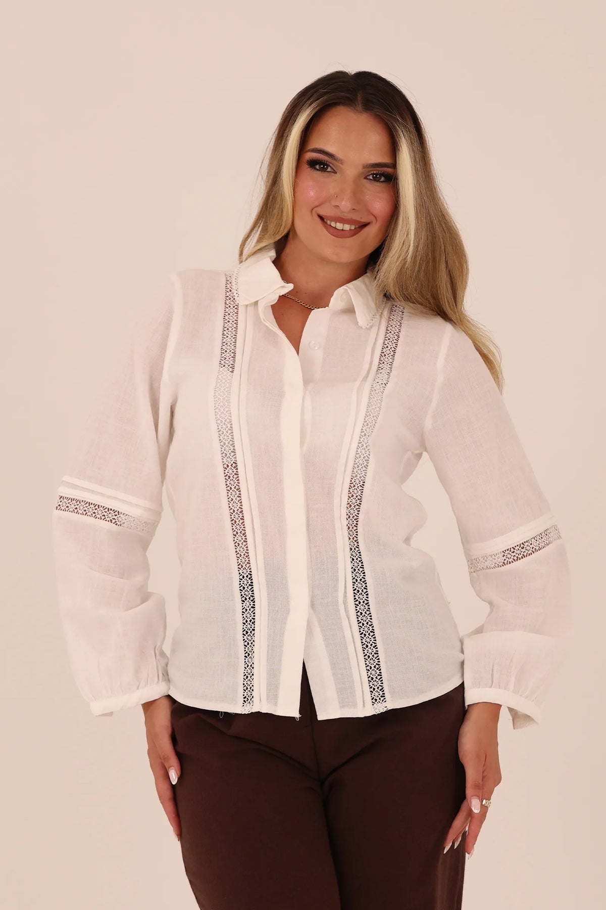 Kemishe lace panel