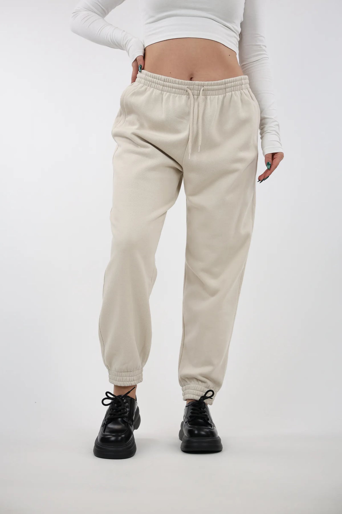Trenerka elastic waist fleece