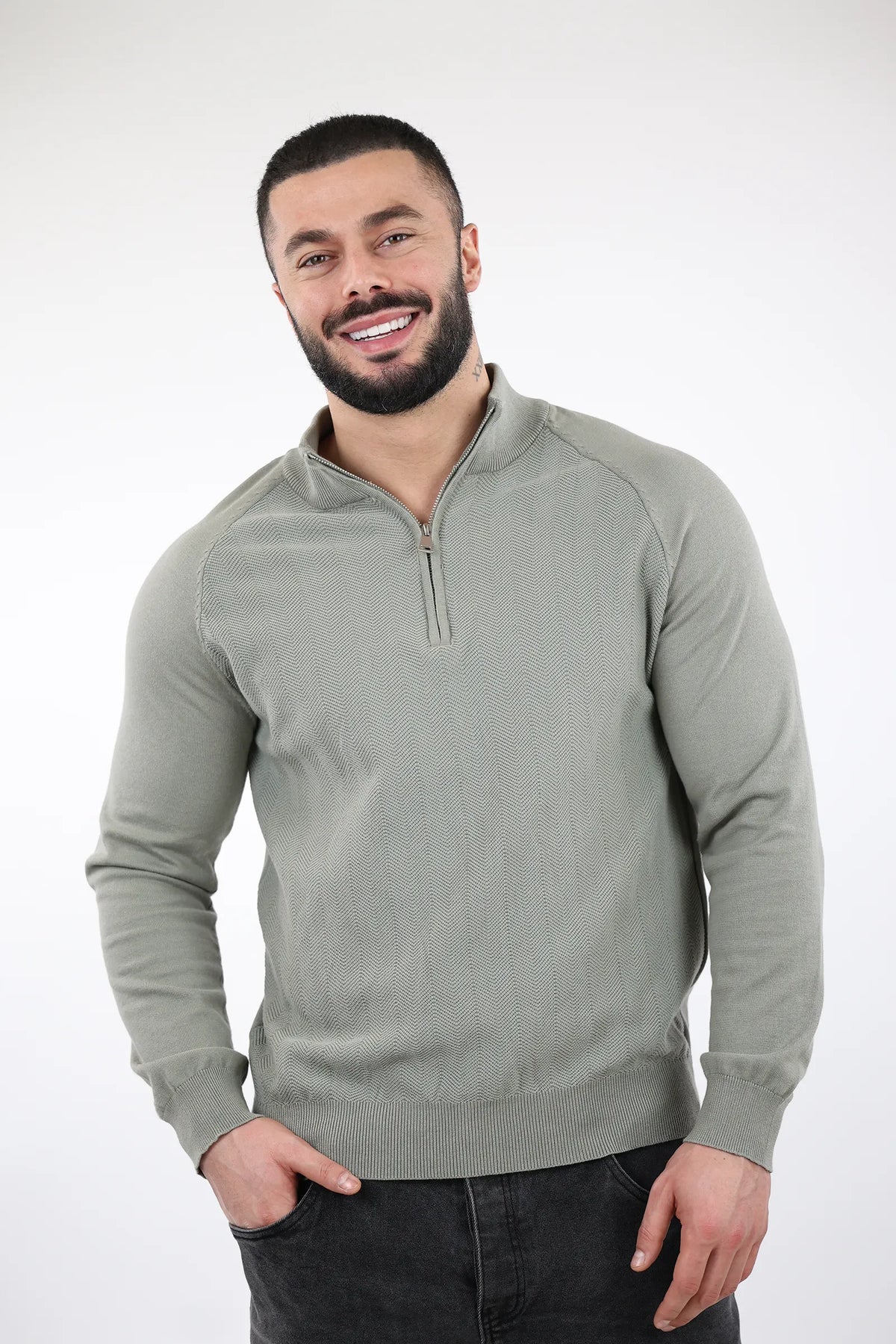 Xhemper zip top knit