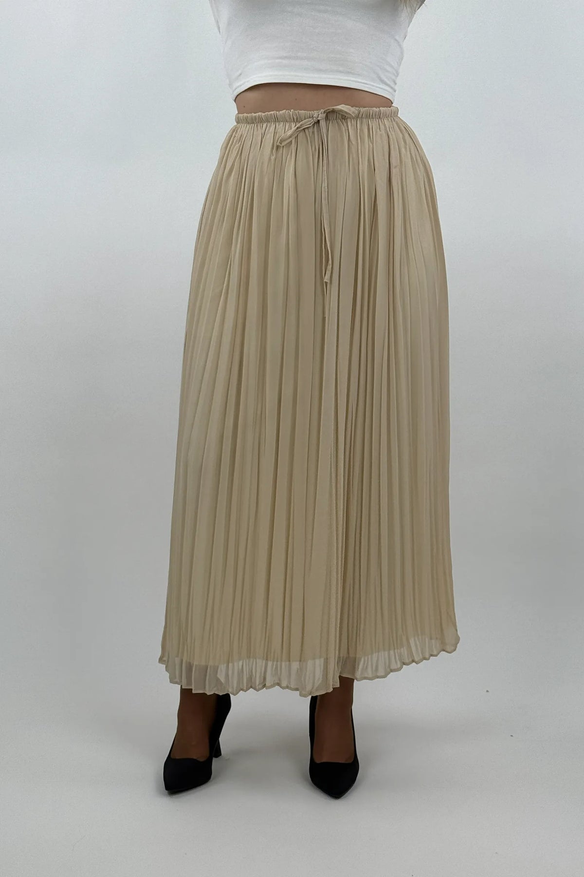 Fund flowy pleated skirt