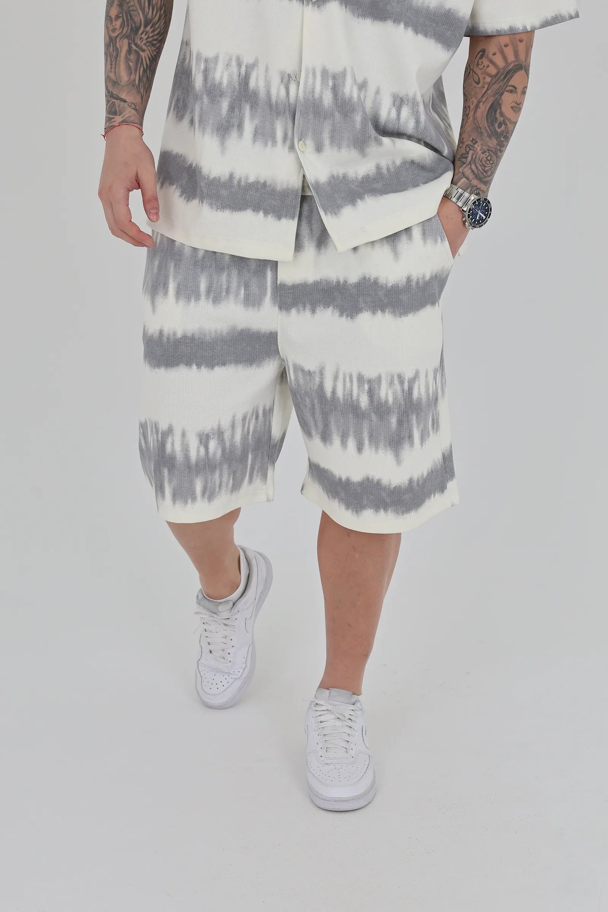 Pantallona relaxed fit printed