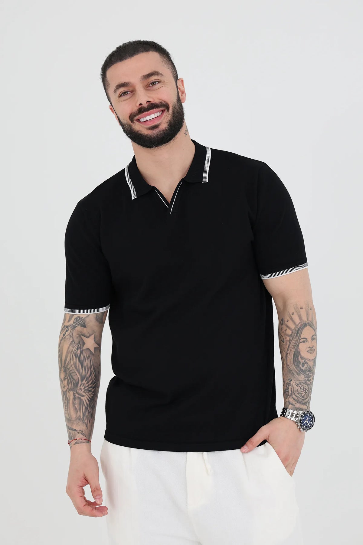Maice tipped collar