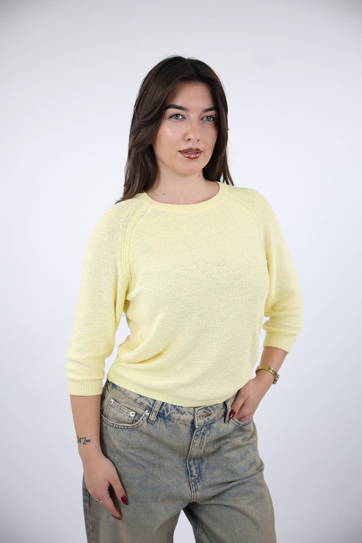 Xhemper sleeve knit