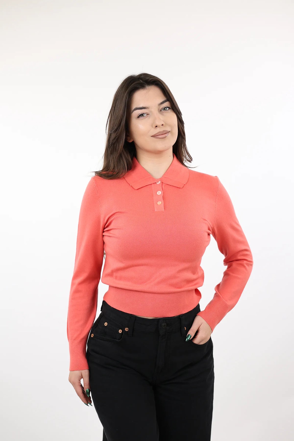 Xhemper knit polo top
