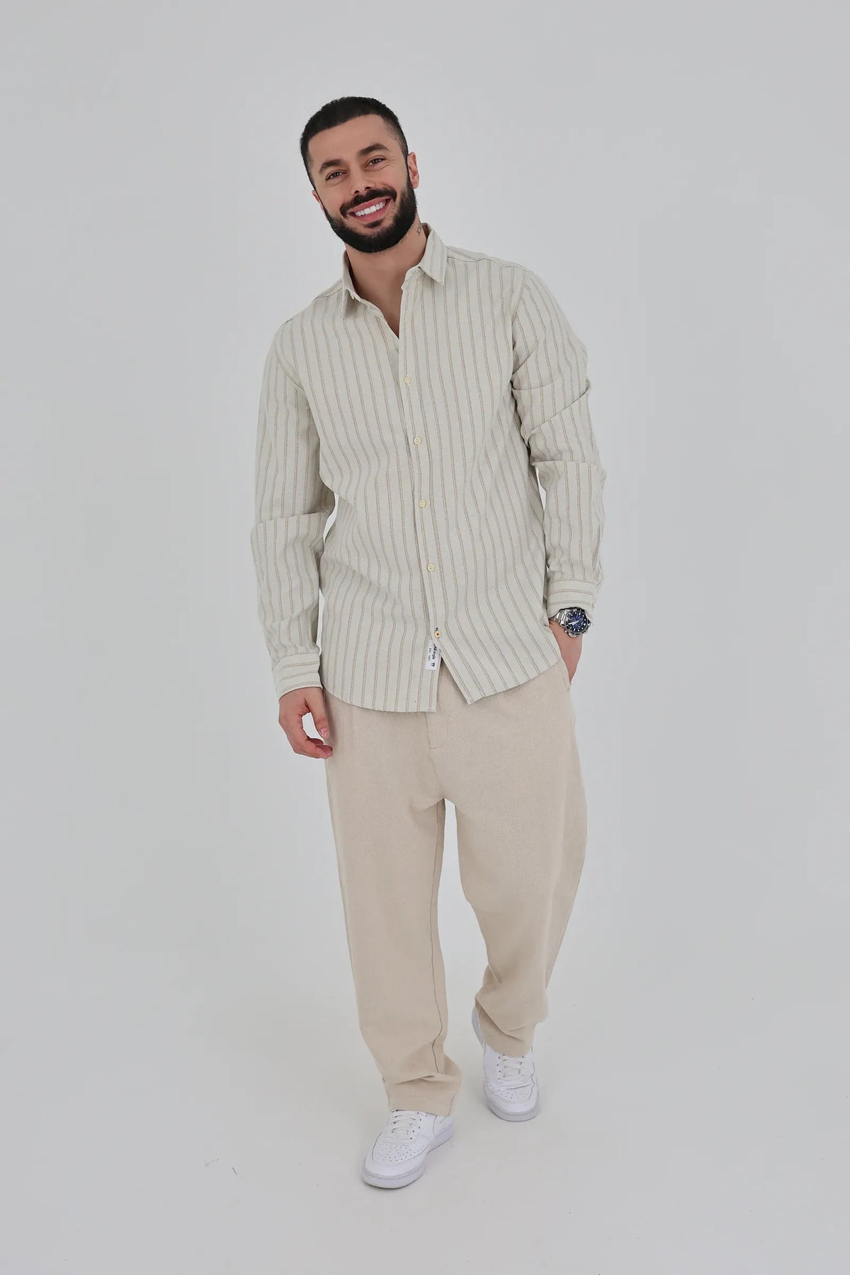 Kemishe slim fit striped