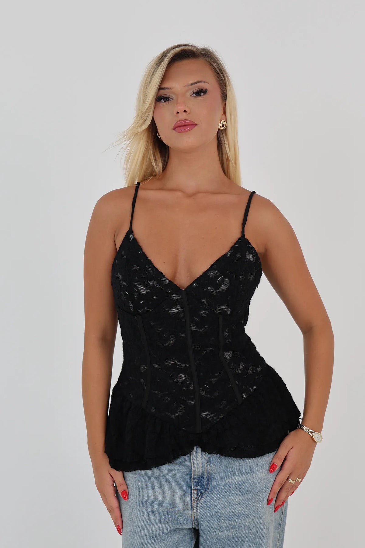 Maice black lace