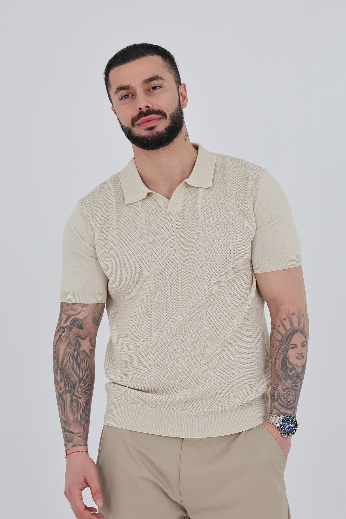Maice collar knitted