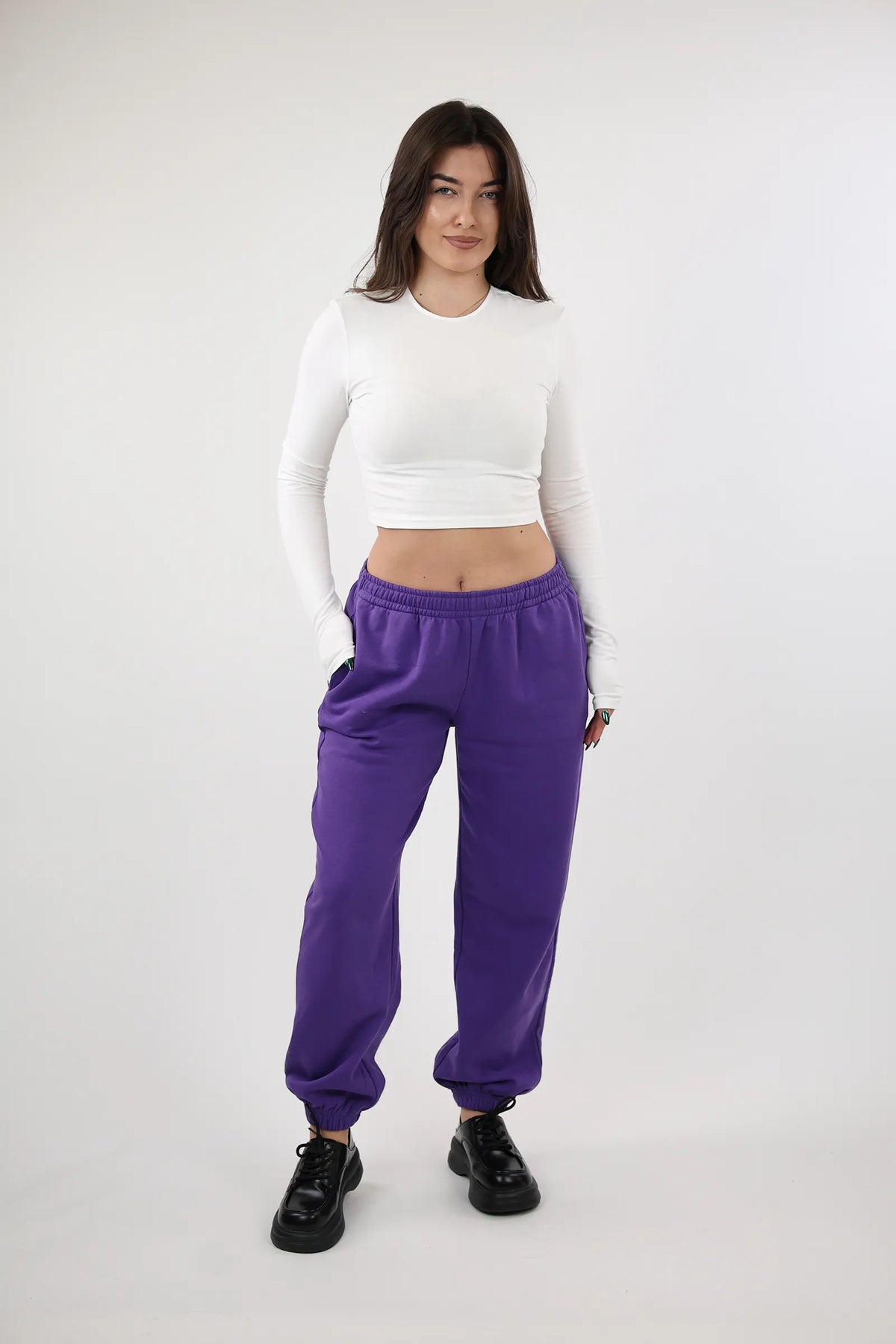Trenerka elastic waist fleece