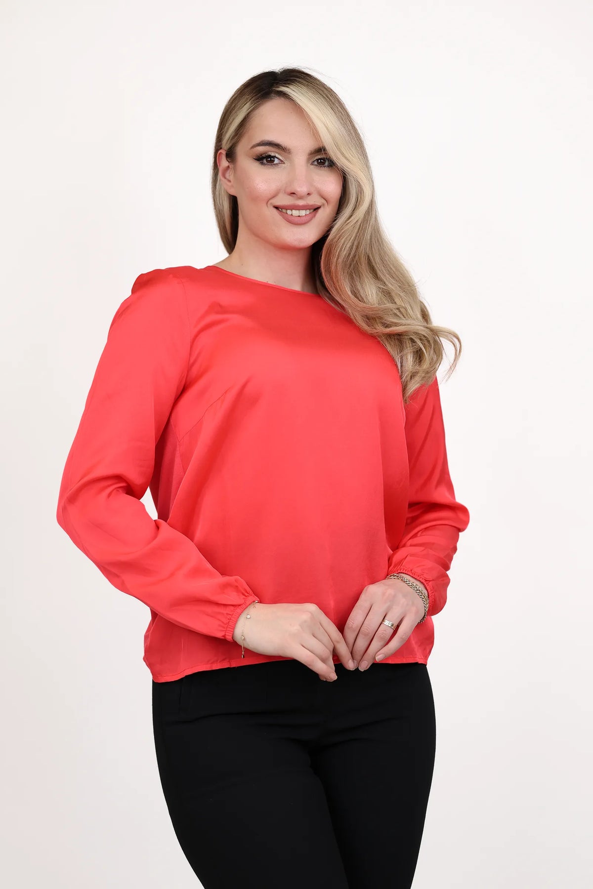 Bluze coral satin