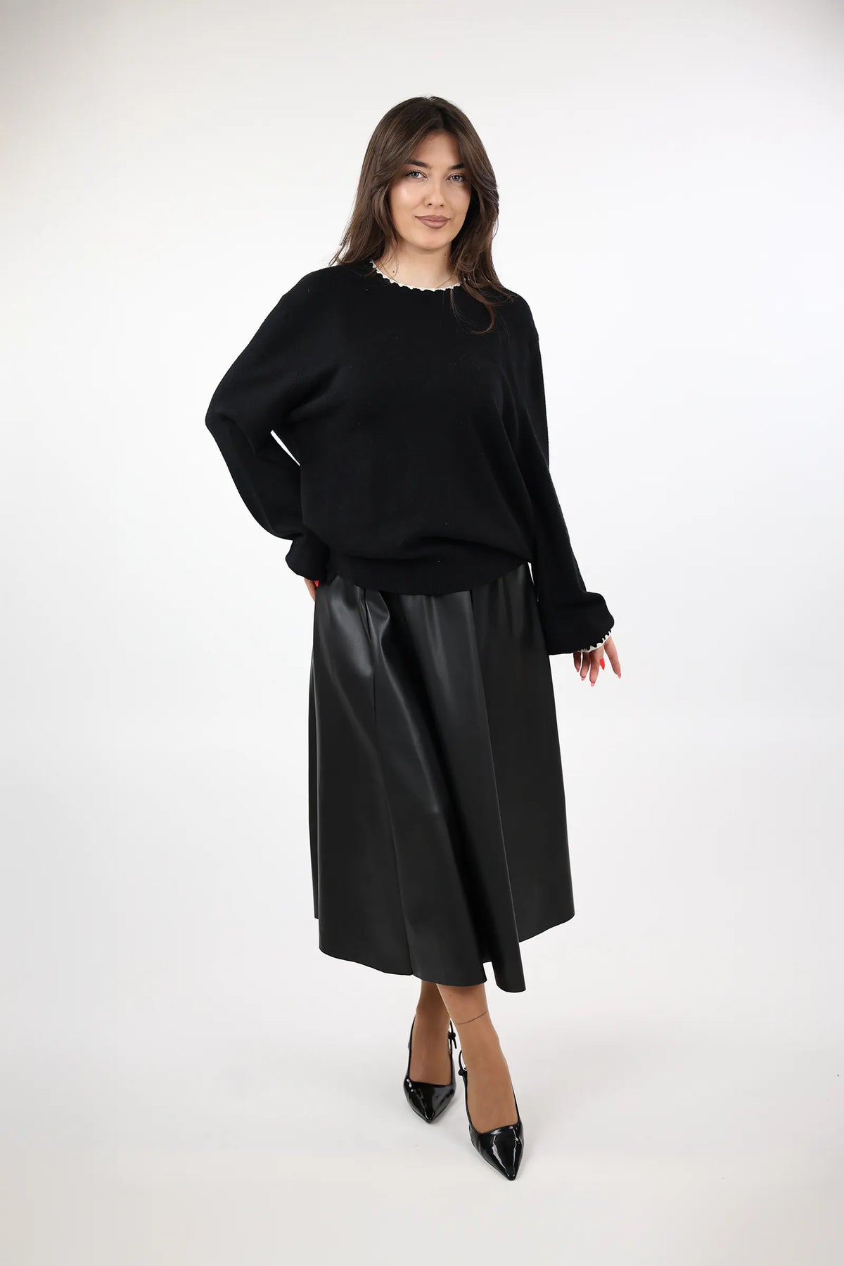 Fund pleated a line midi