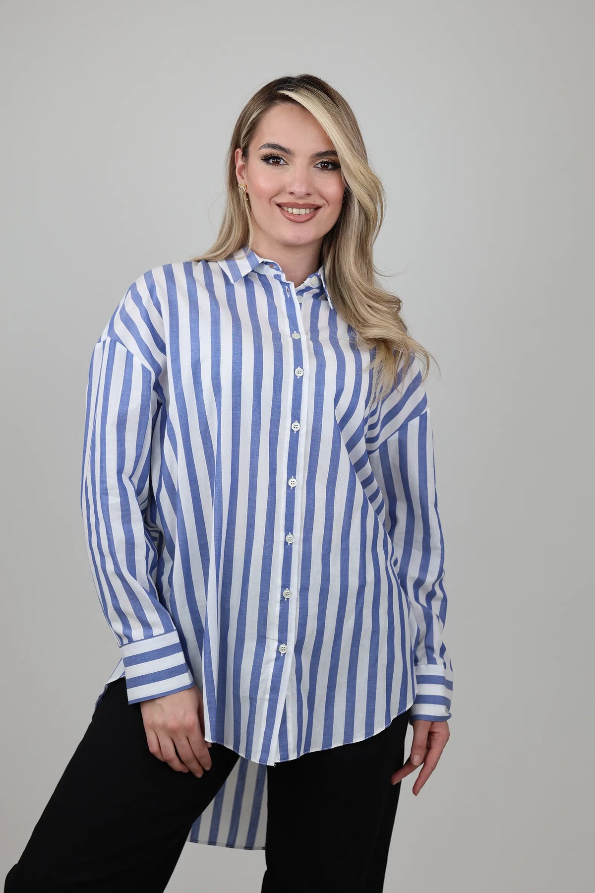 Kemishe striped boyfriend