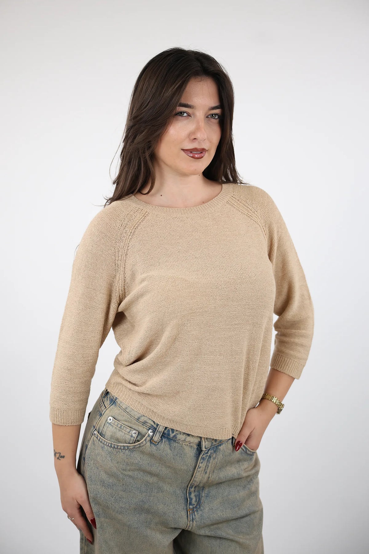Xhemper sleeve knit