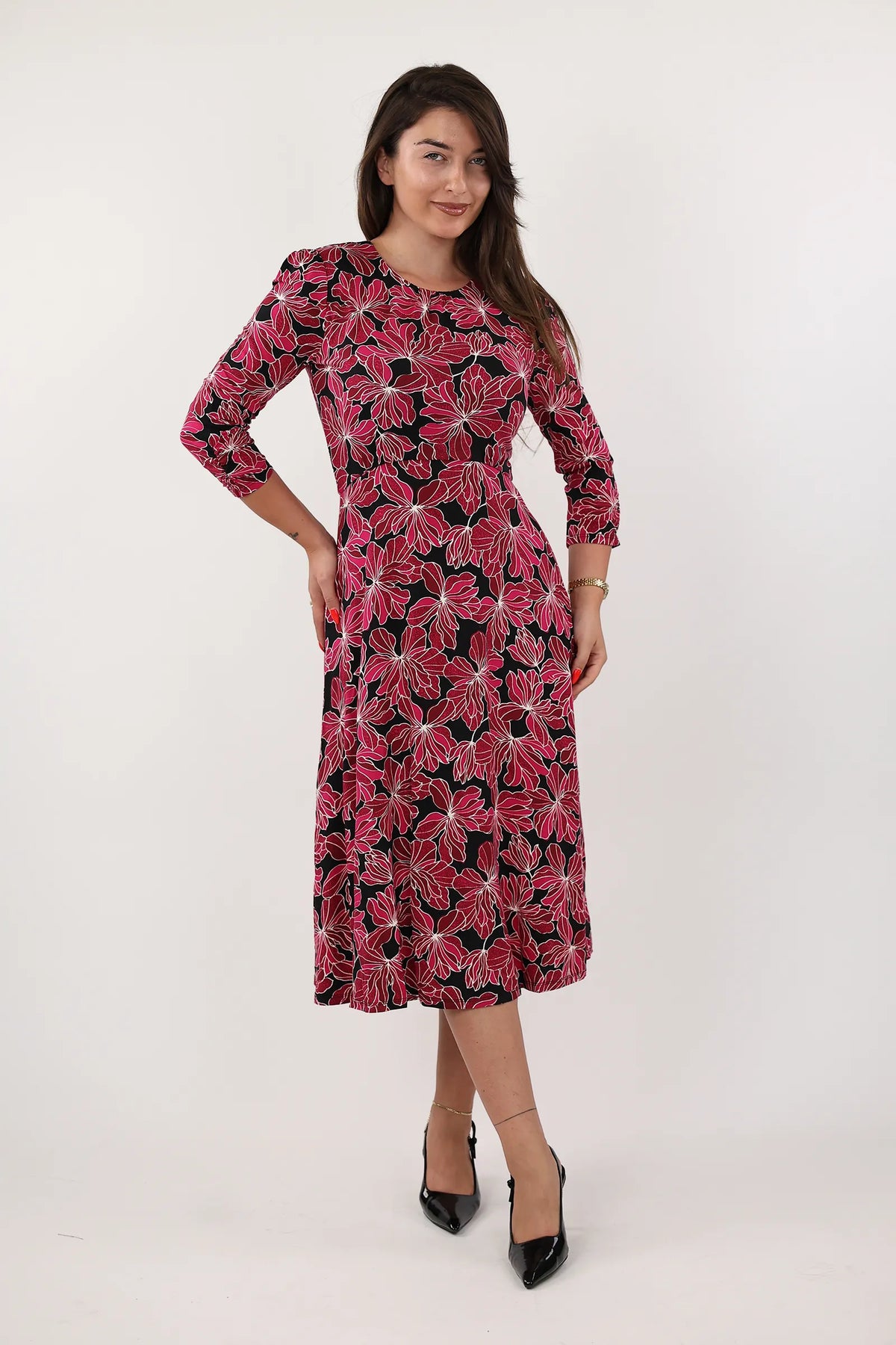 Fustan pinky flower