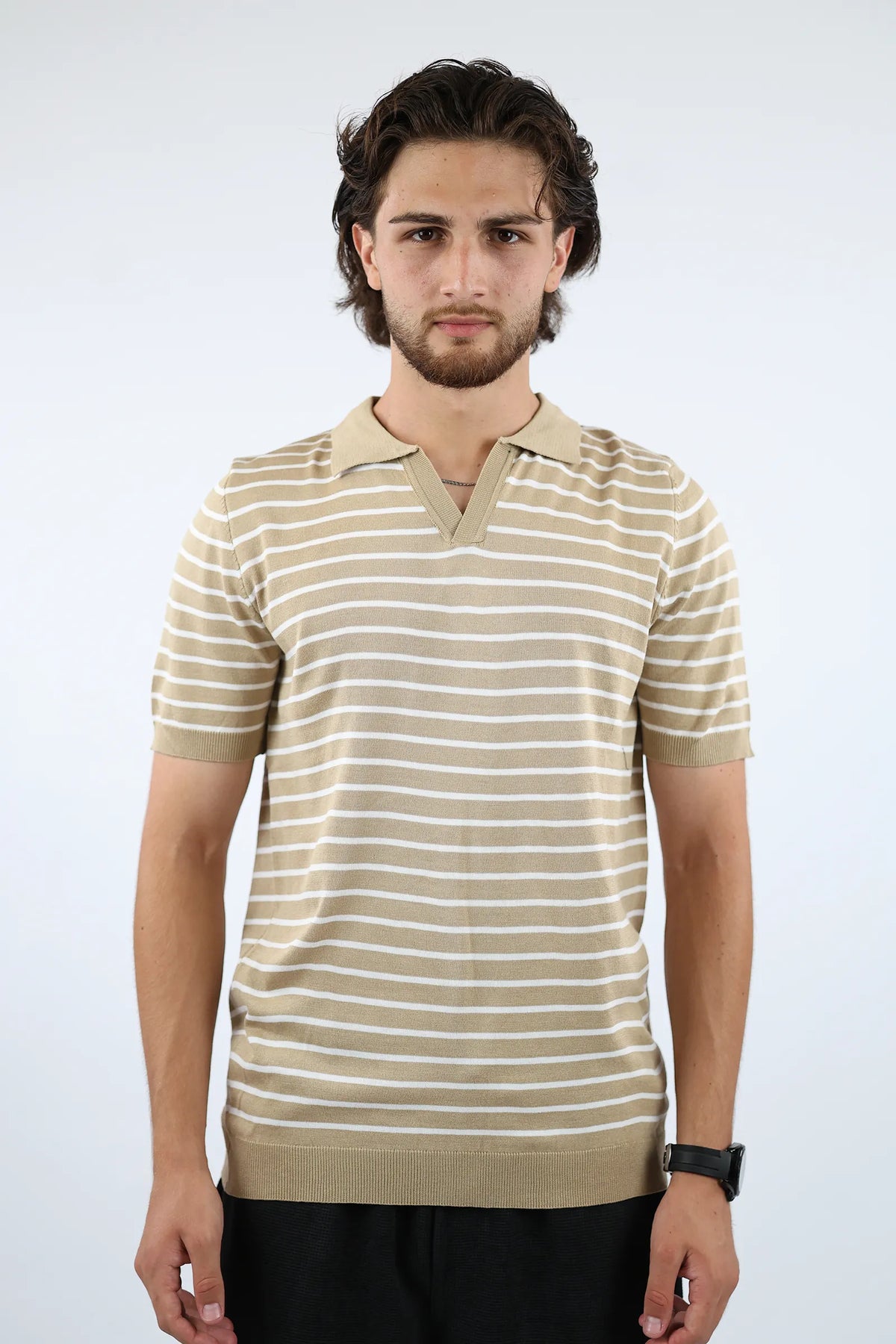 Maice striped polo