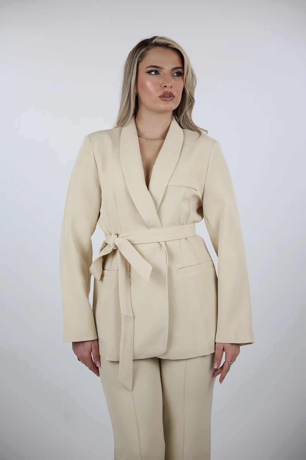 Sako tie waist blazer