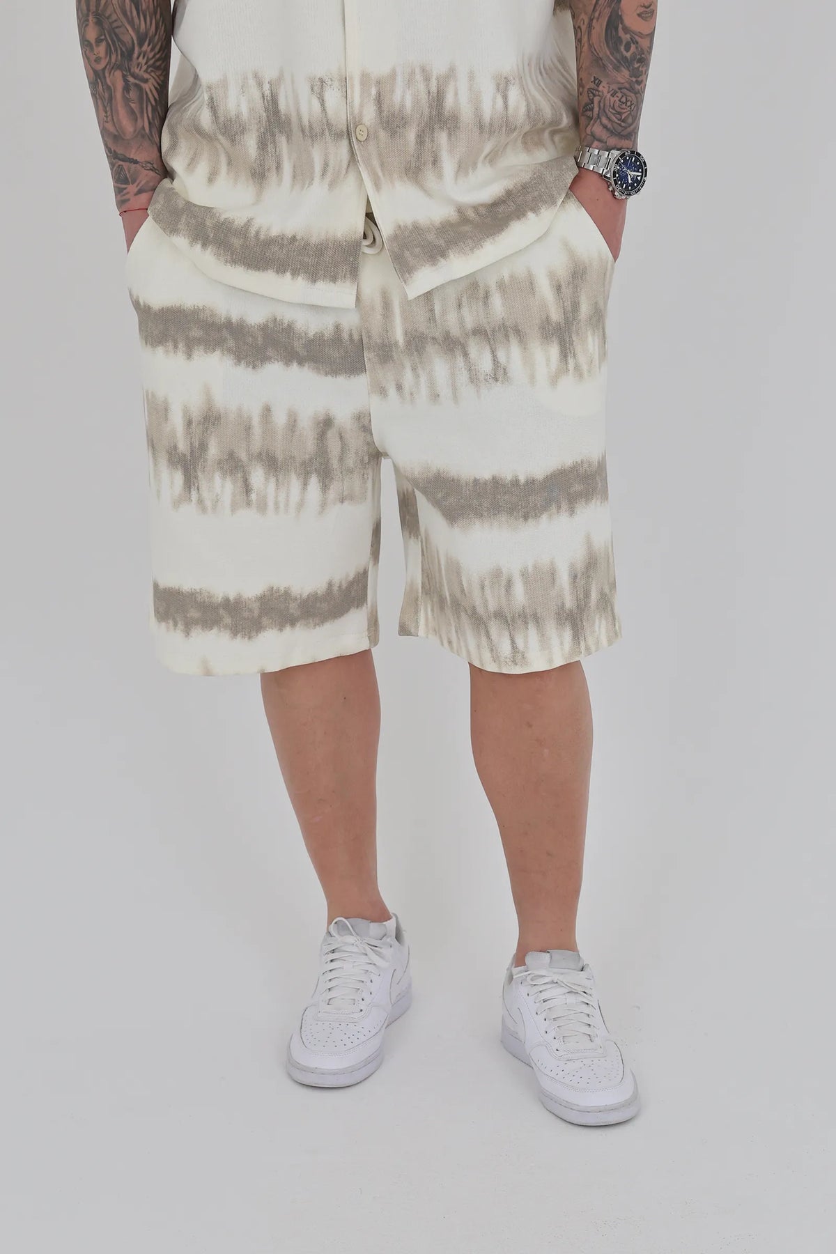 Pantallona relaxed fit printed