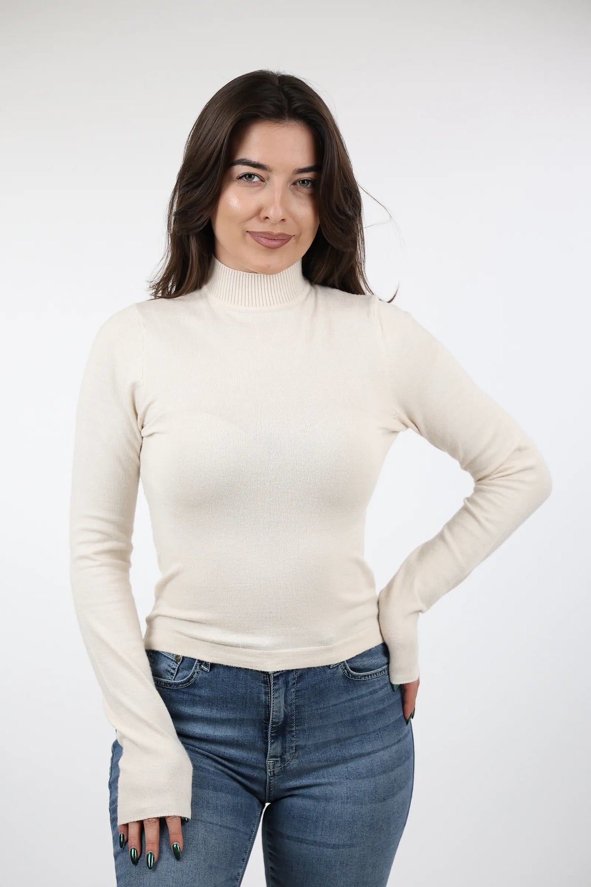 Rrollke basic mock neck