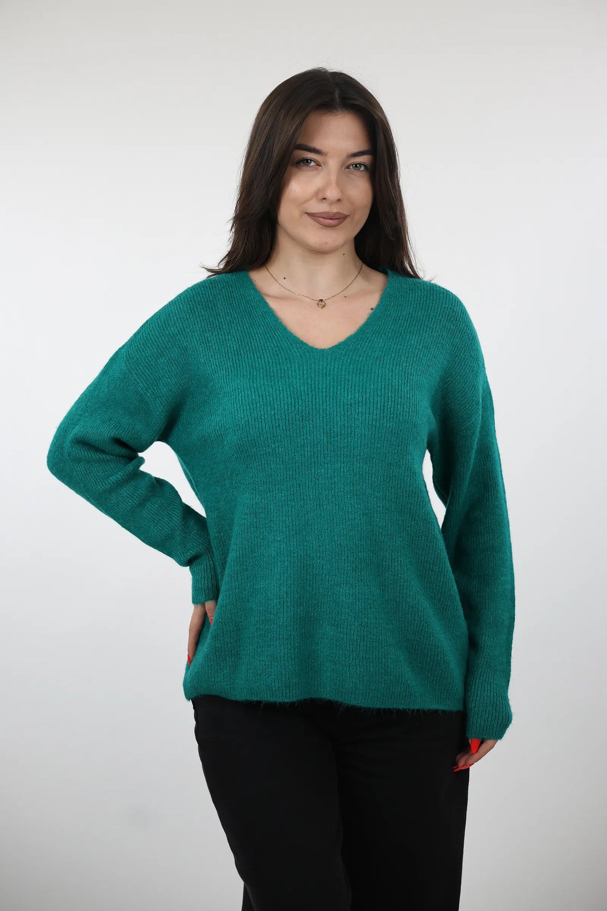 Xhemper deep v knit