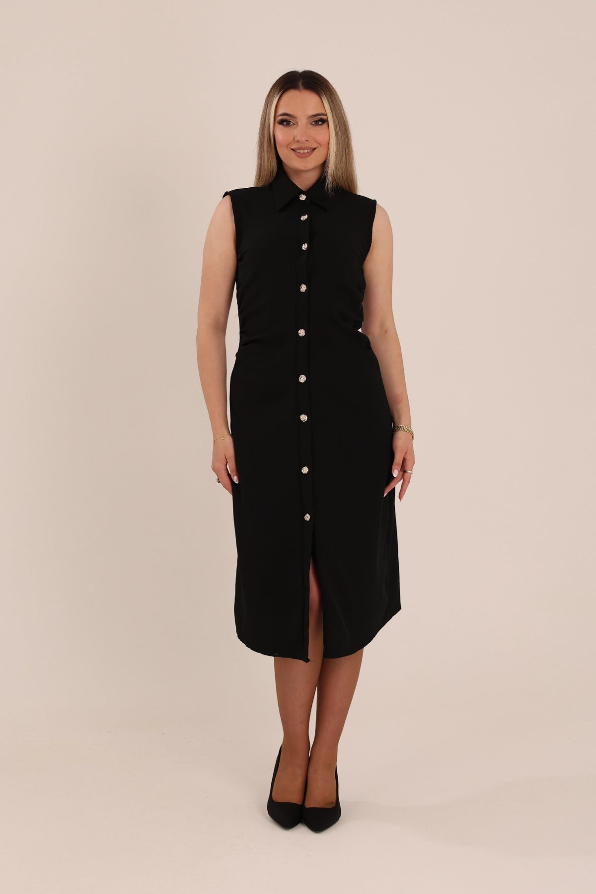 Fustan ruched sides