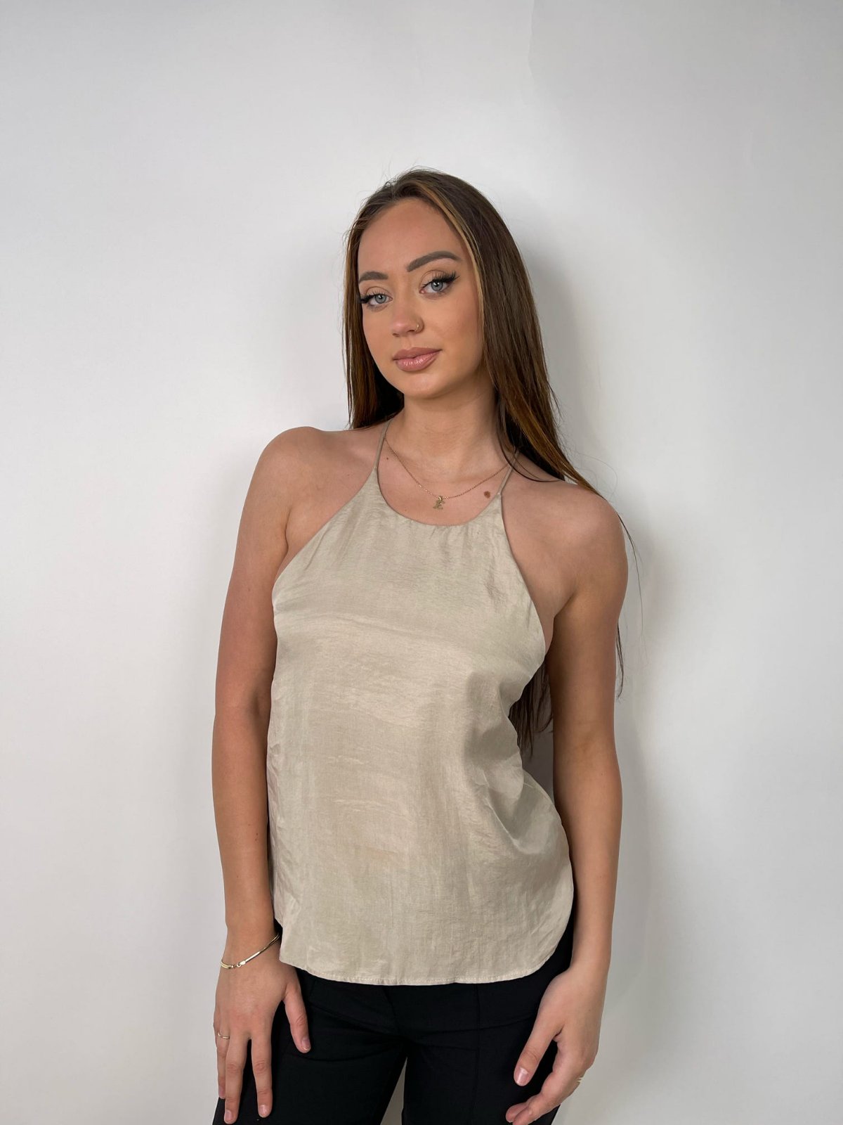 Maice satin halter