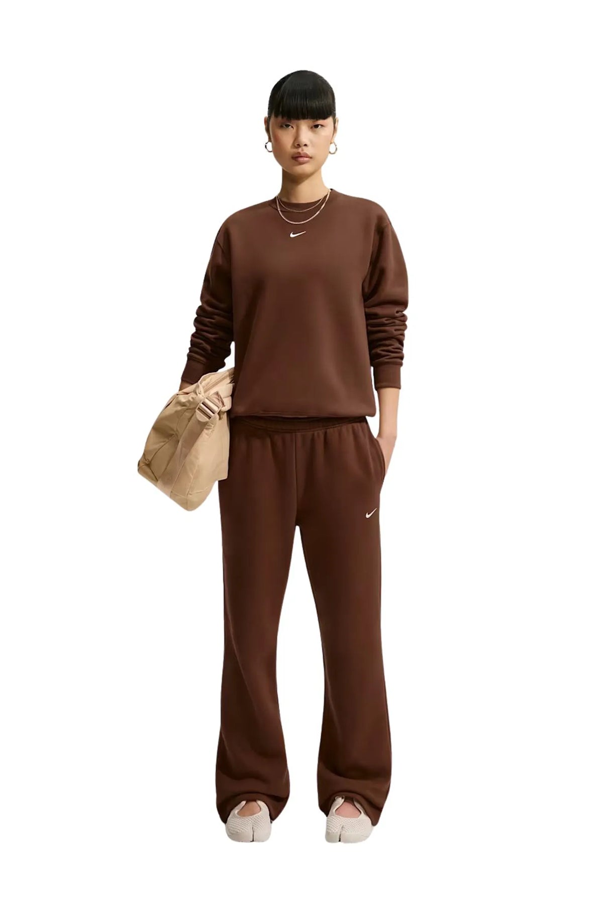 Trenerka nike studio fleece mid-rise IM8078-259