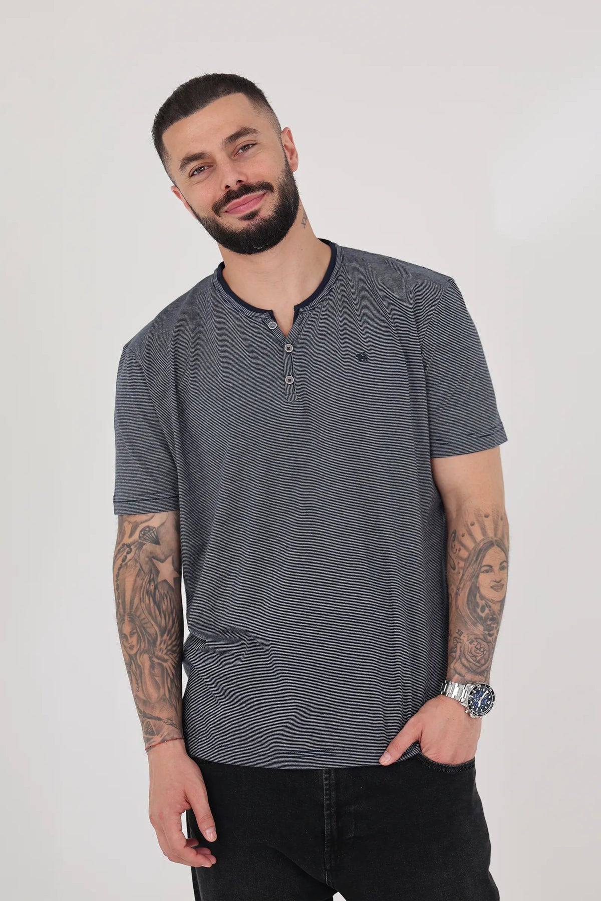 Maice slim fit striped