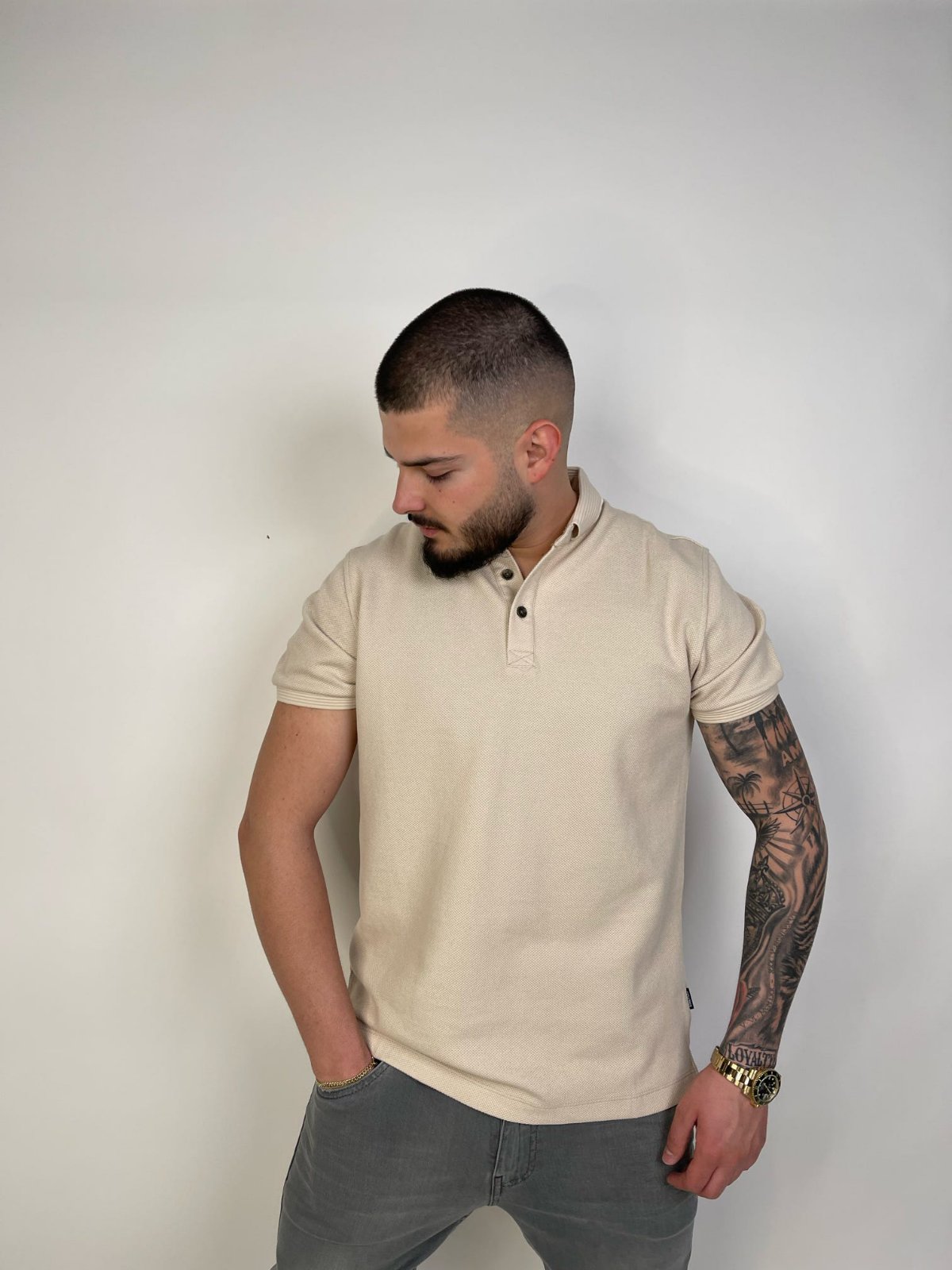 Maice knitted polo