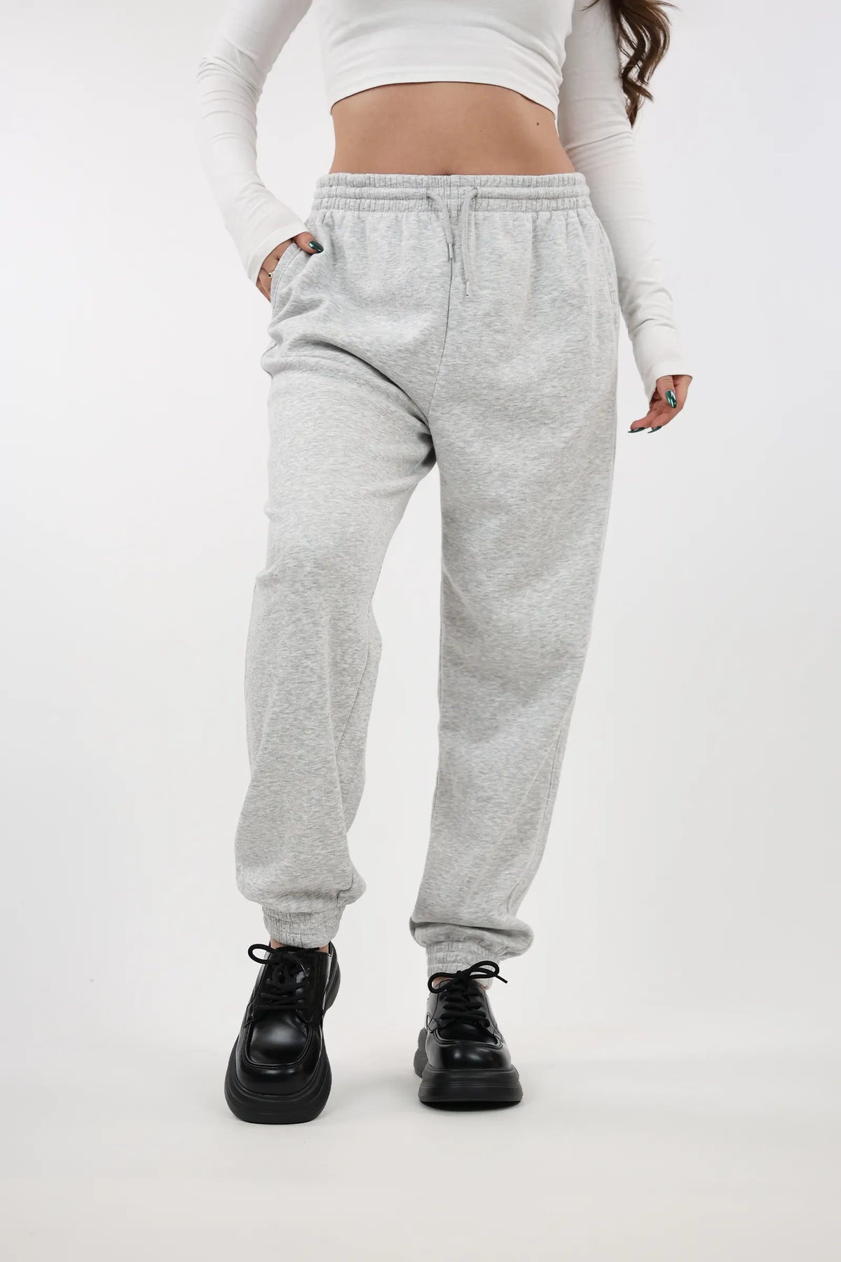 Trenerka elastic waist fleece