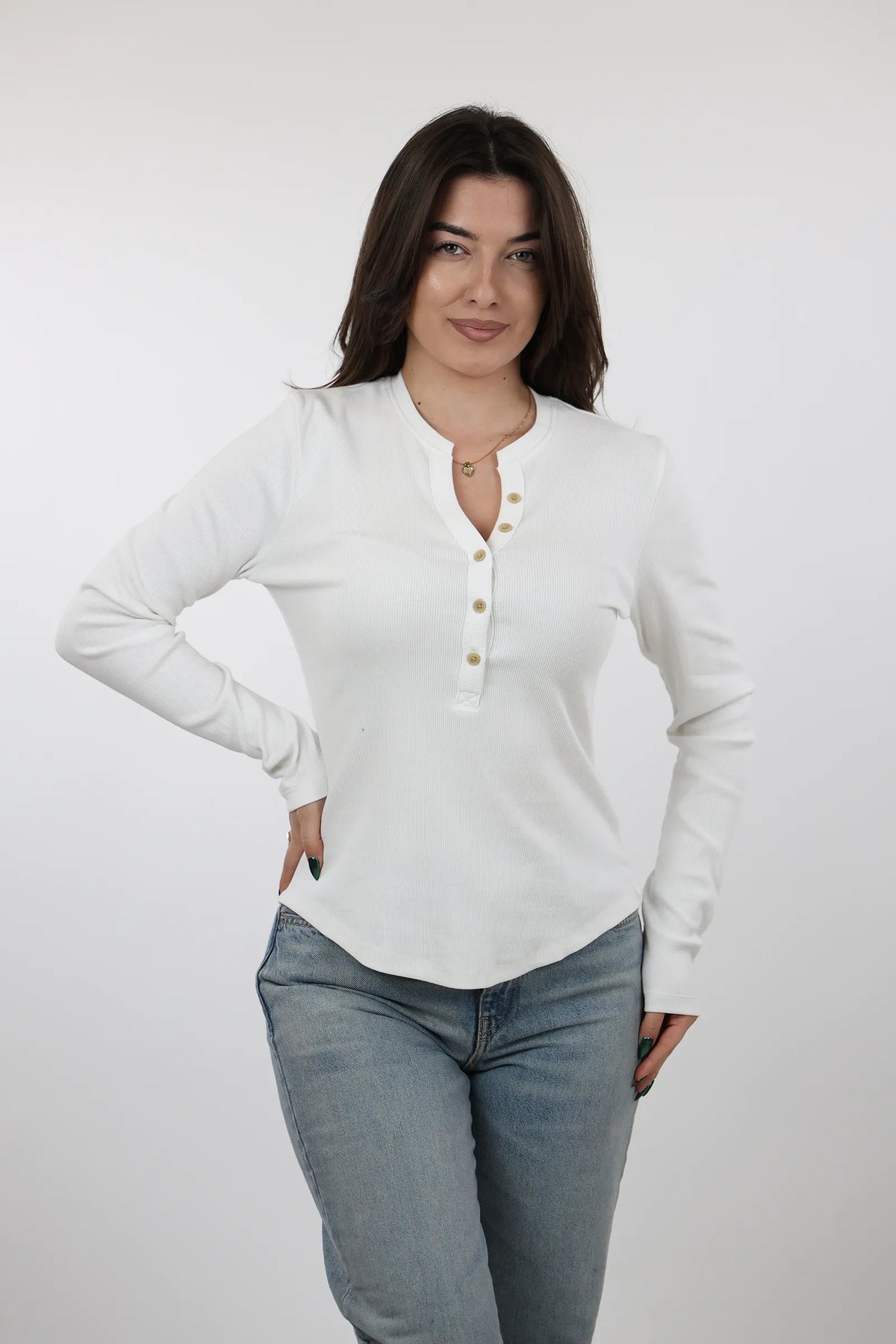 Bluze slim fit henley