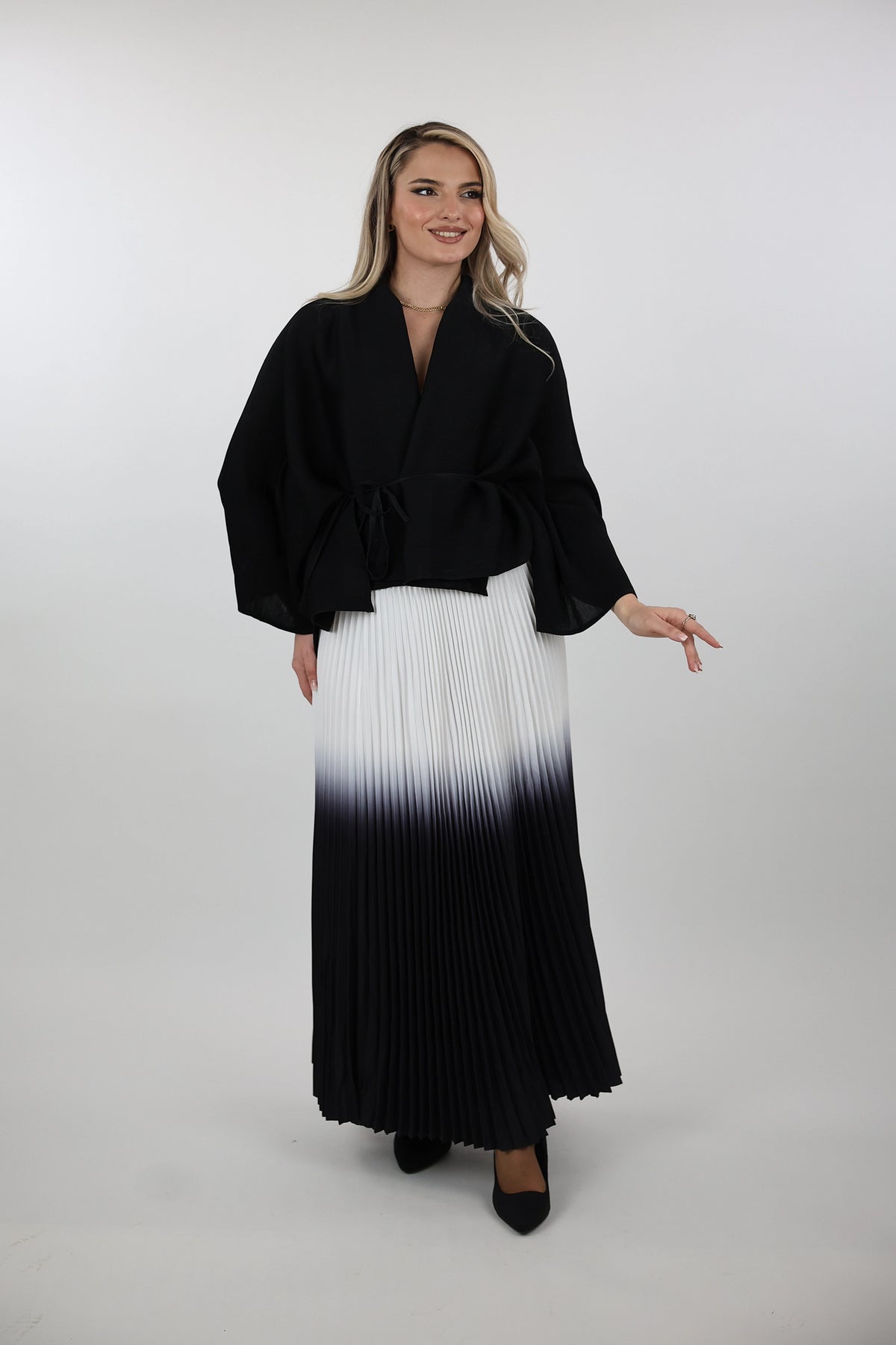 Set pleated skirt & top