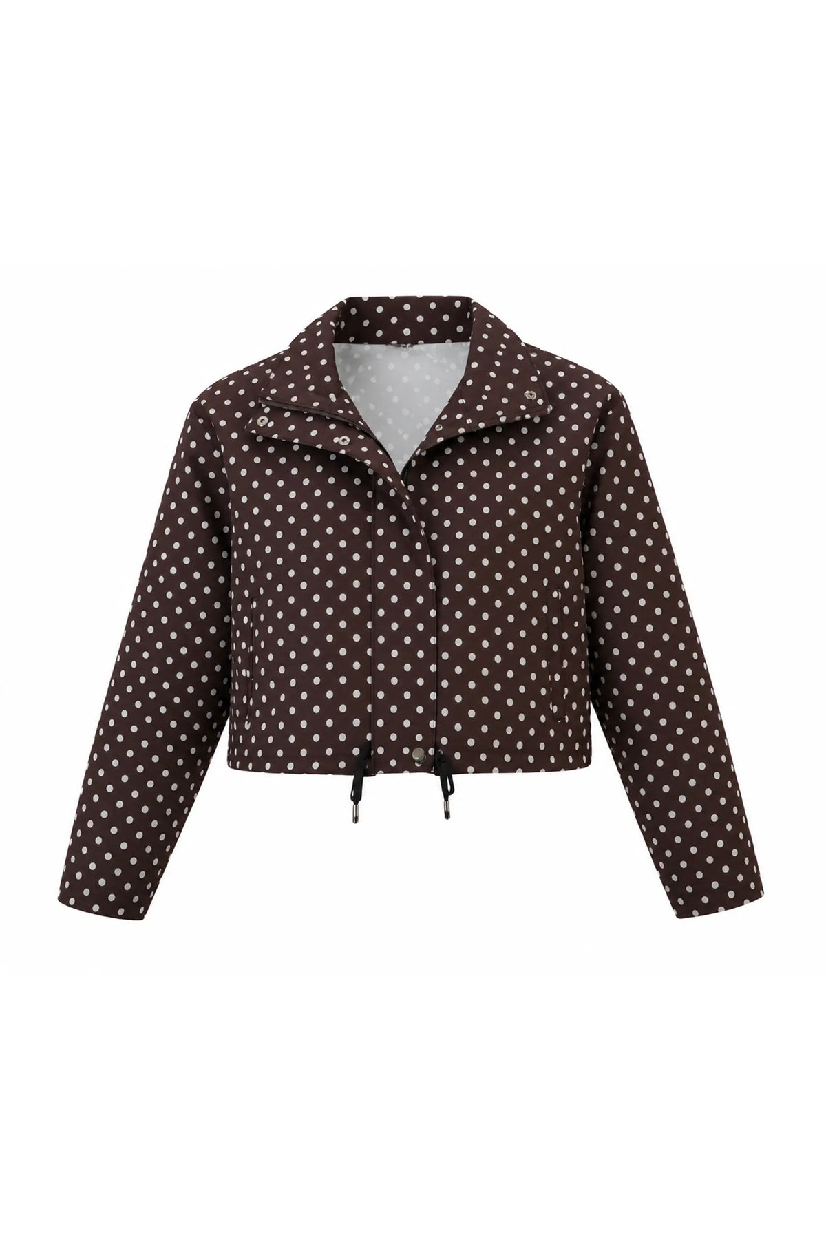 Jakne brown crop coat