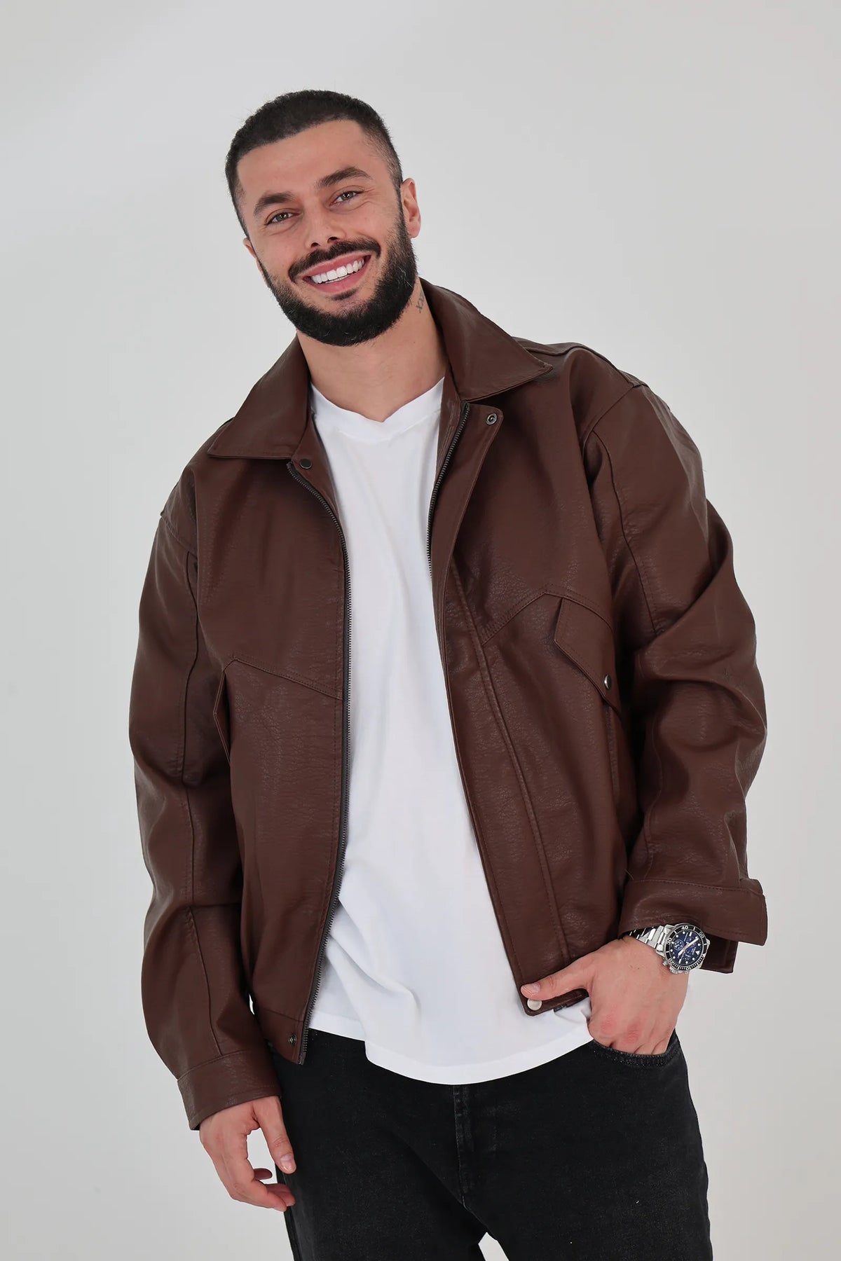 Jakne leather bomber