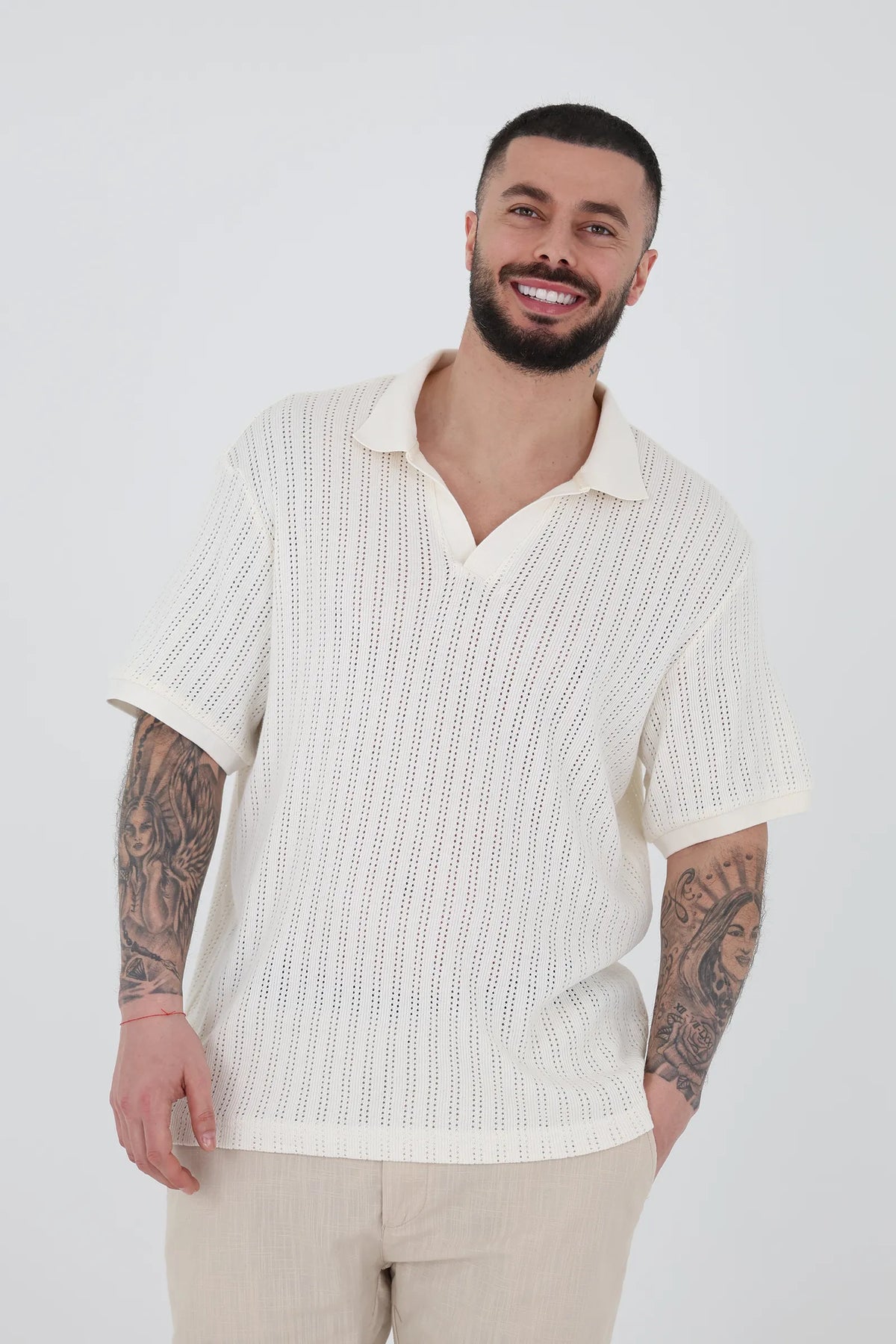 Maice knitted polo