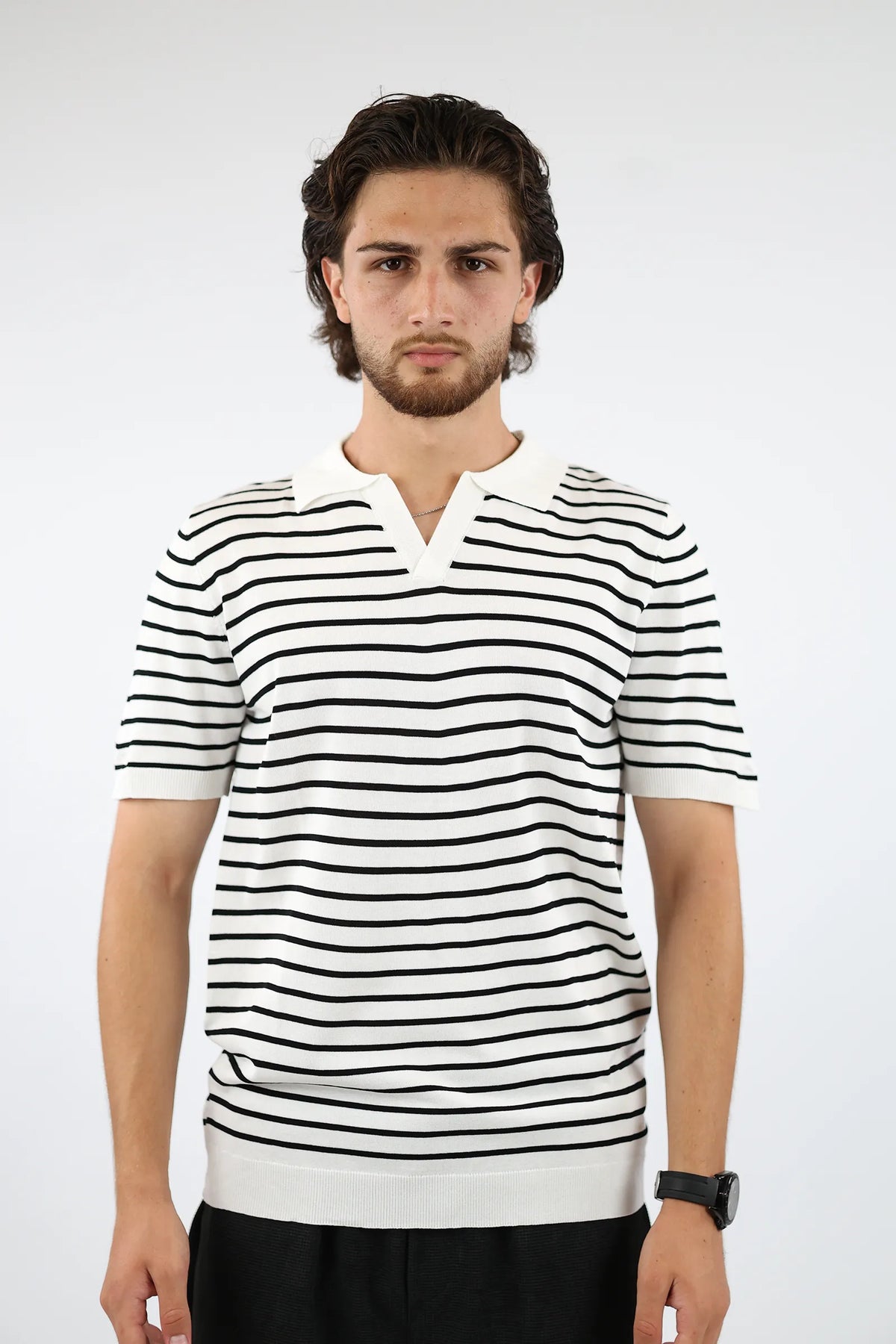 Maice striped polo