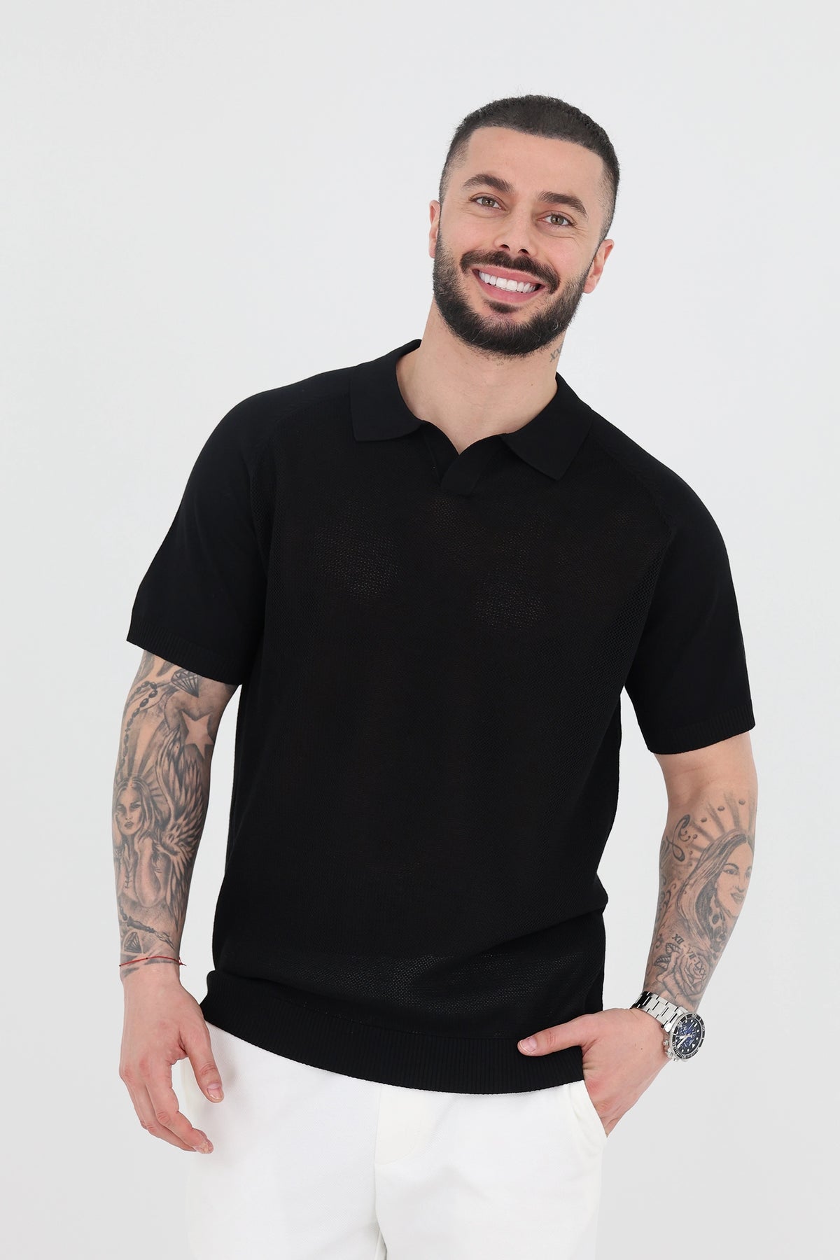 Maice open collar