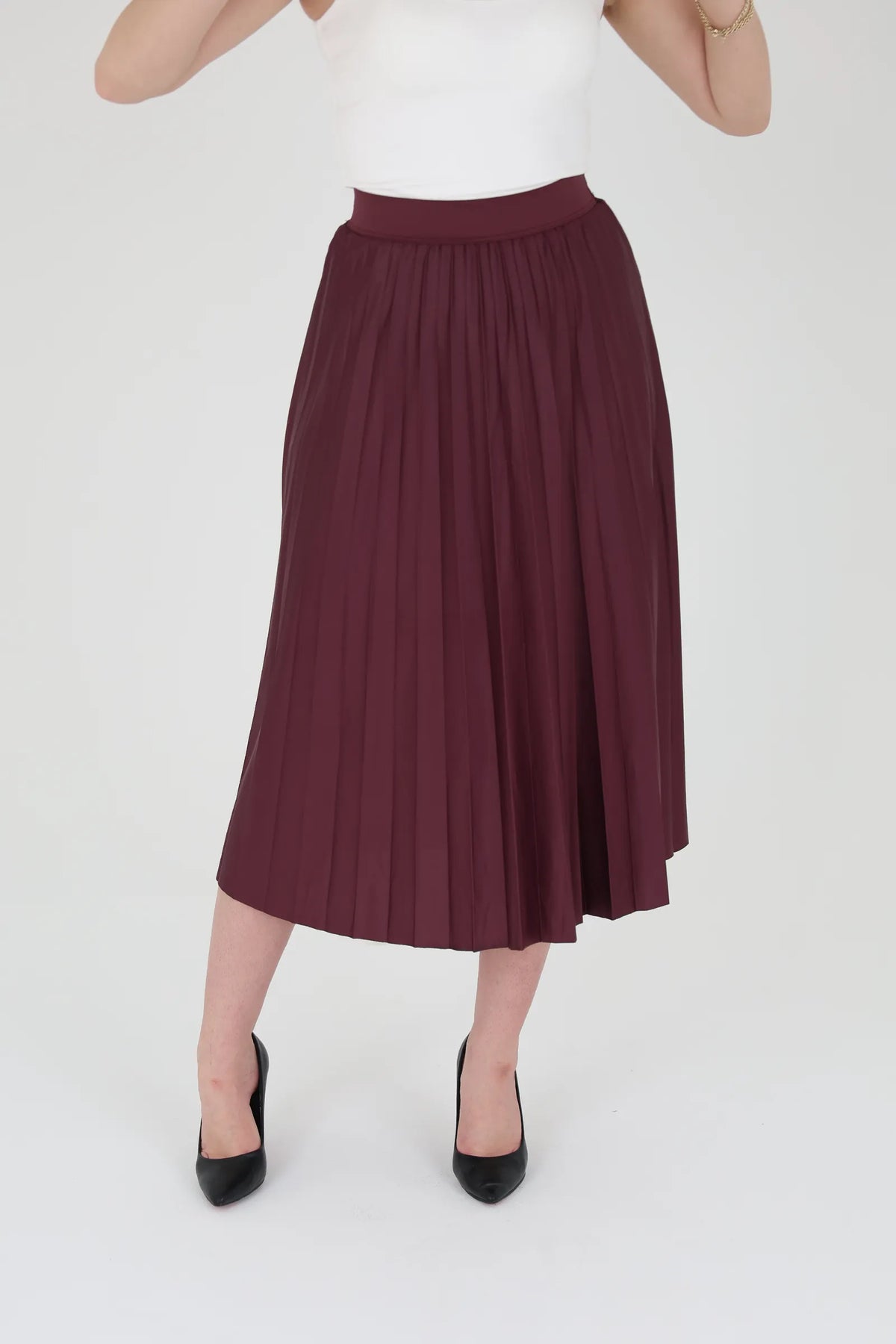 Fund pleated chiffon