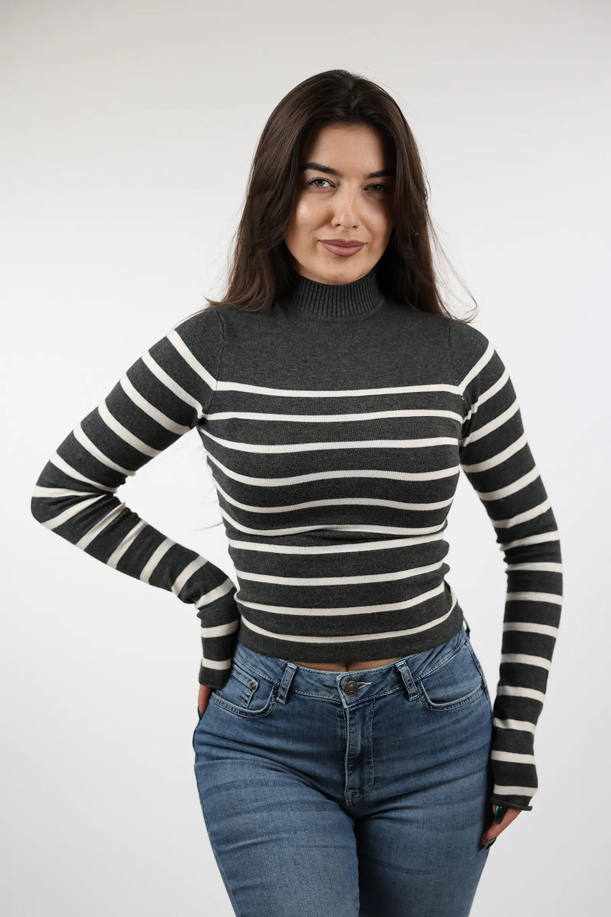 Rrollke striped turtleneck