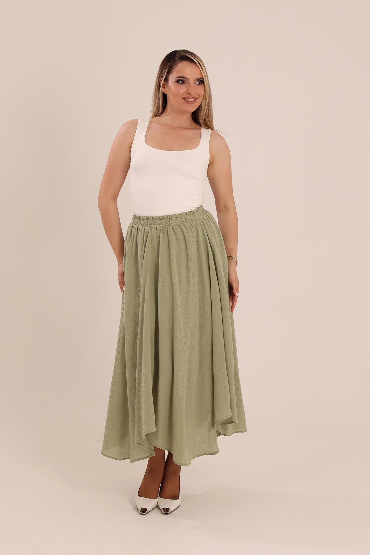 Fund flowy linen