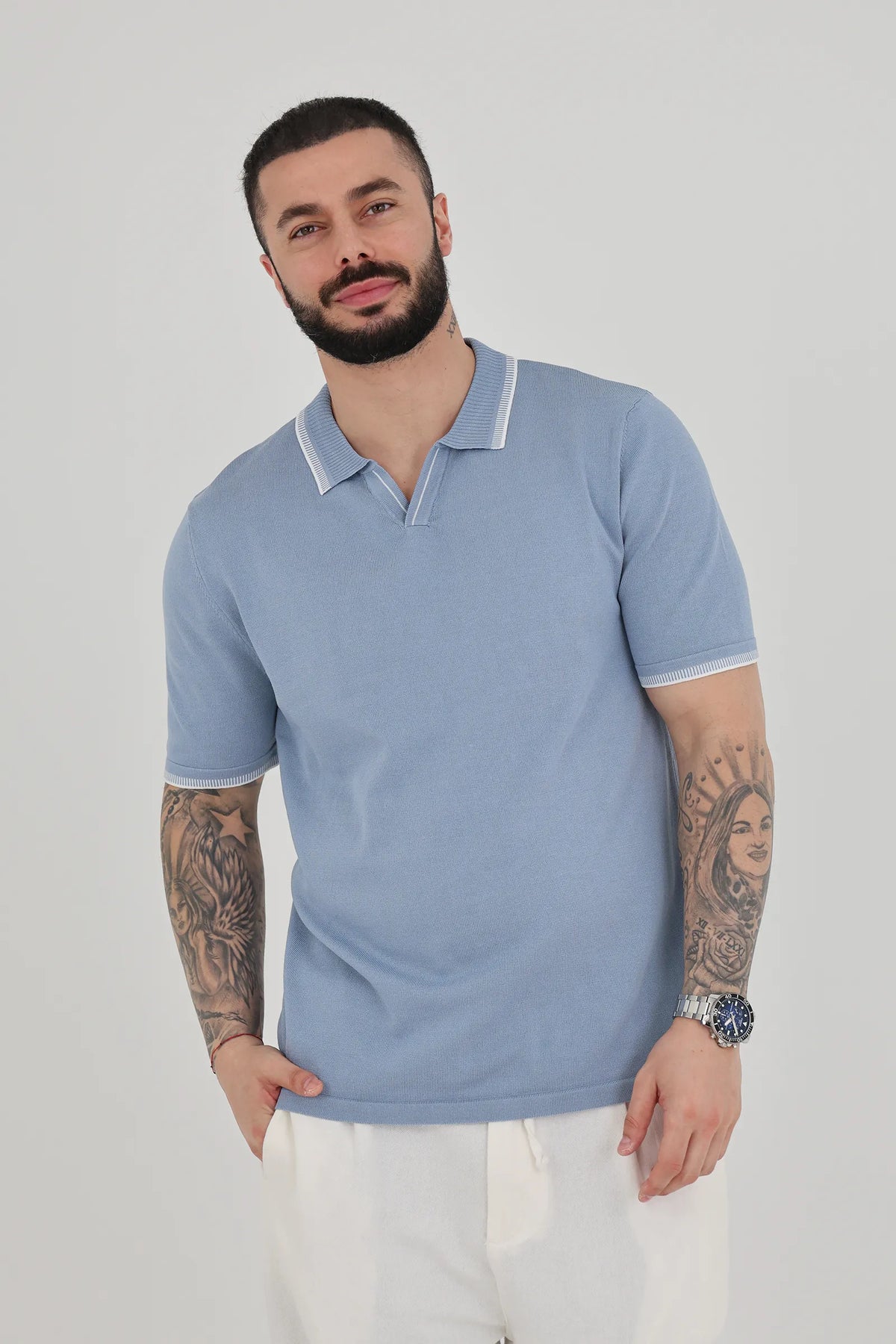 Maice tipped collar