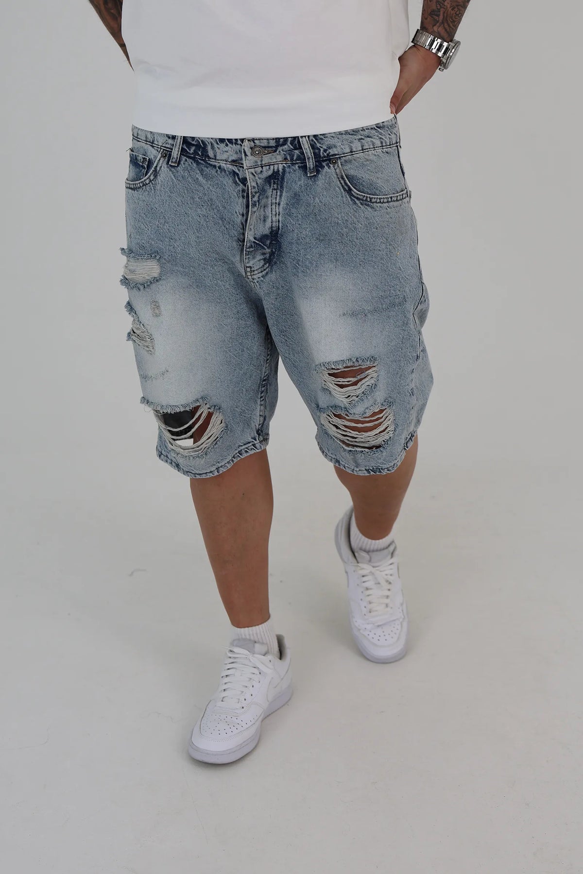 Farmerka ripped denim